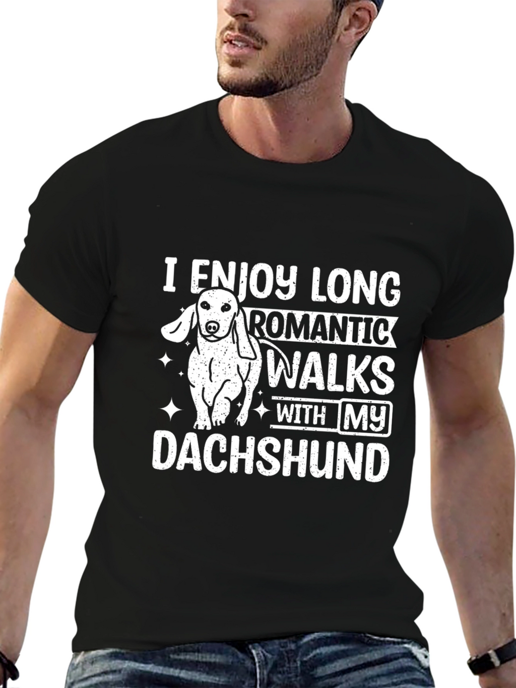 Dachshund Romantic Walks T-Shirt