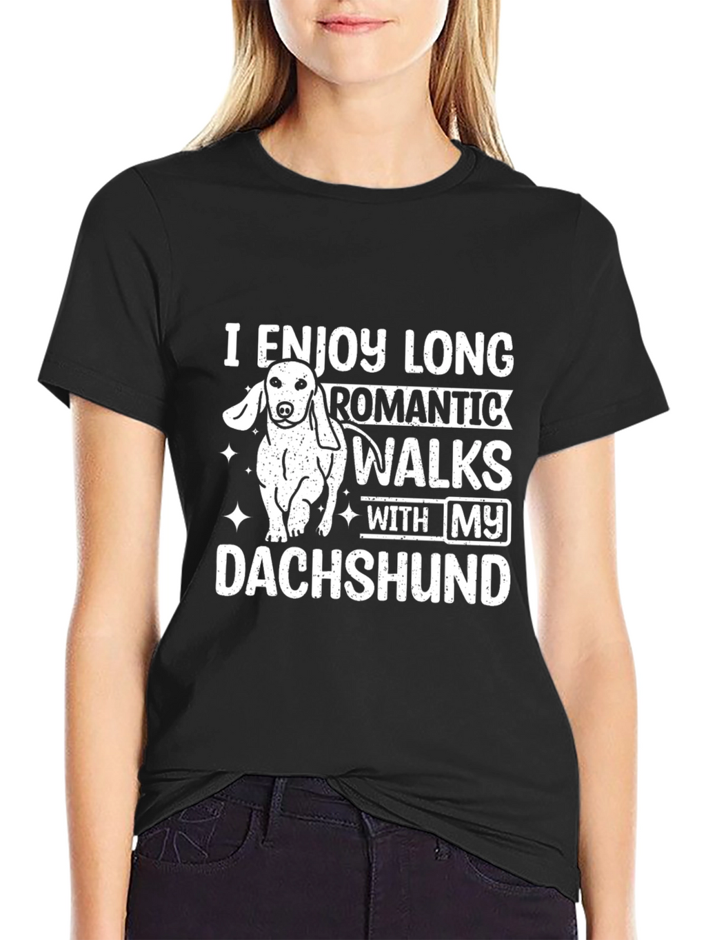 Dachshund Romantic Walks T-Shirt