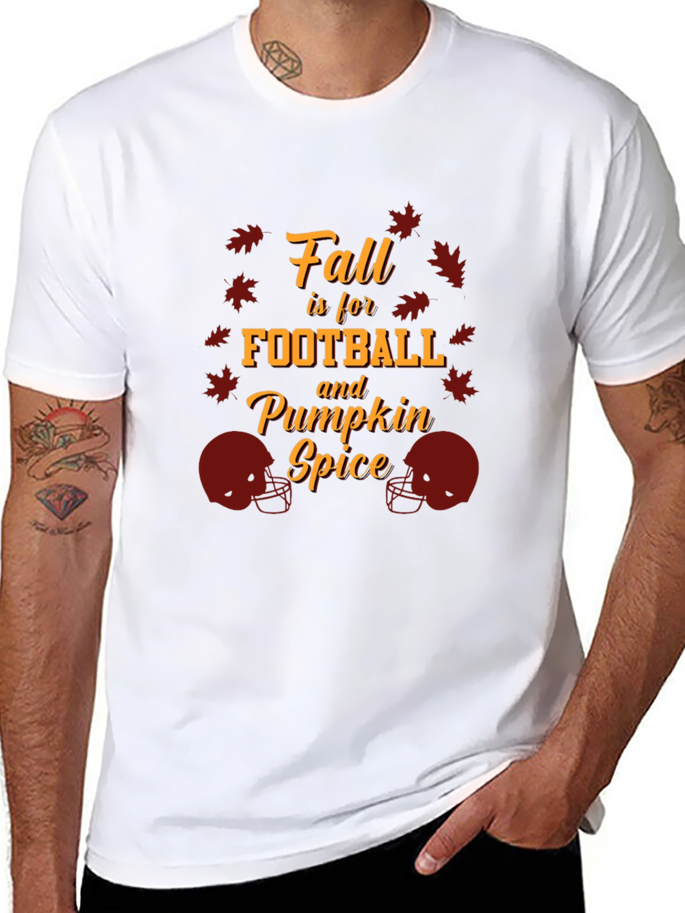 Fall Football & Pumpkin Spice Graphic Tee