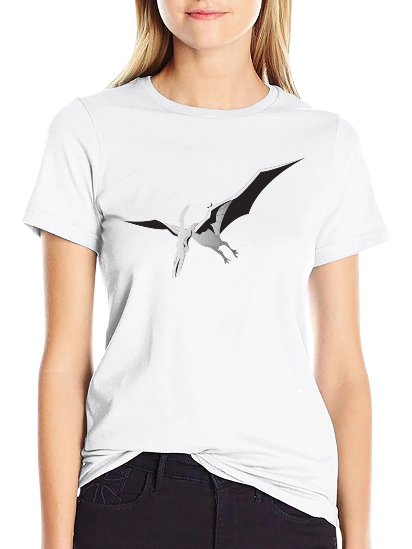 Pterodactyl Graphic Tee - Stylish Black T-Shirt