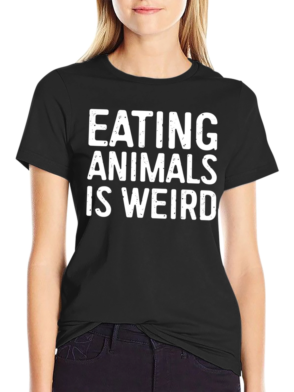 Vegan Statement T-Shirt: Eating Animals is Weird