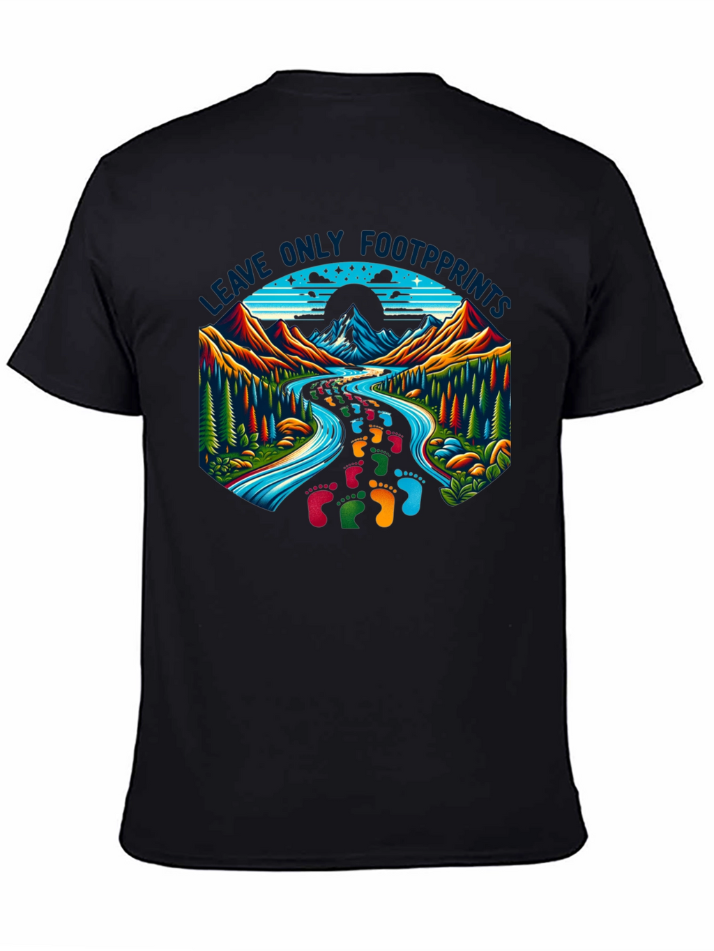 Leave Only Footprints Nature Graphic Tee