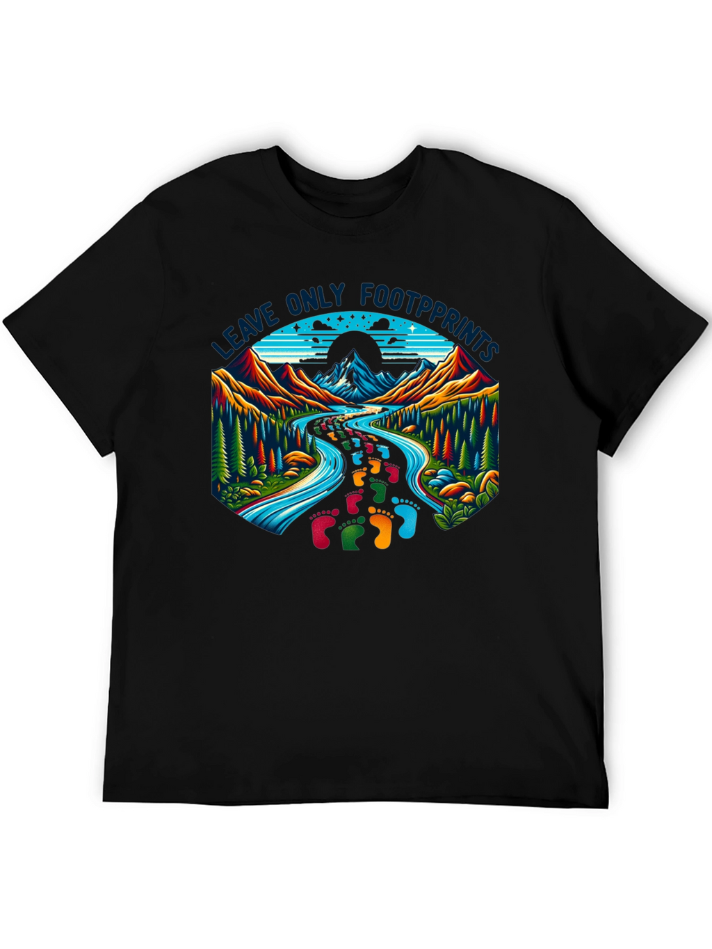 Leave Only Footprints Nature Graphic Tee