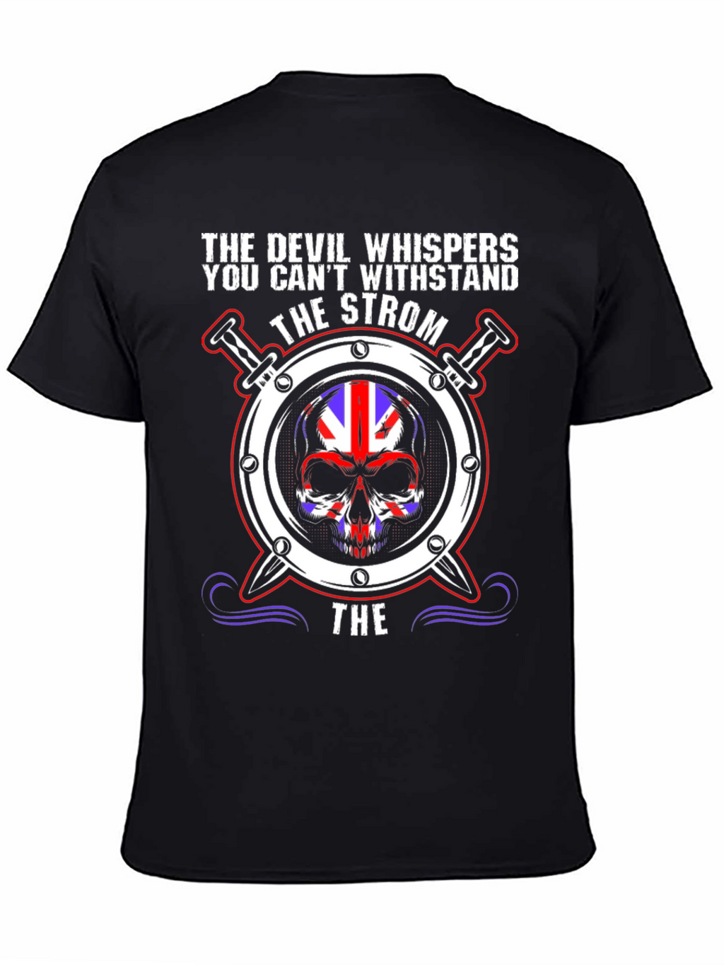 The Devil Whispers Skull Graphic Tee