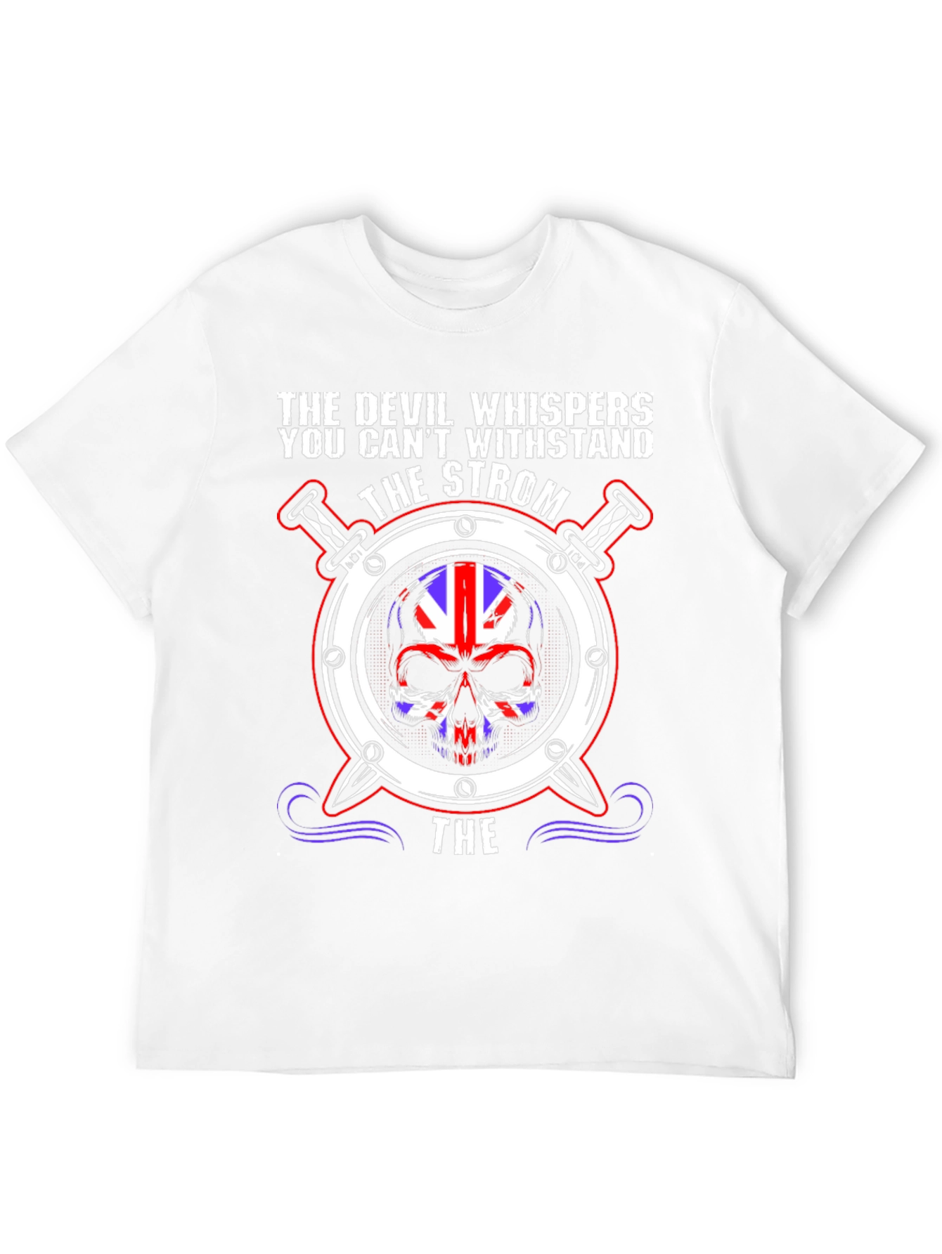 The Devil Whispers Skull Graphic Tee