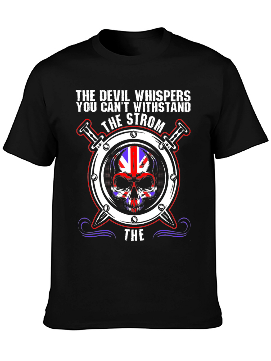 The Devil Whispers Skull Graphic Tee