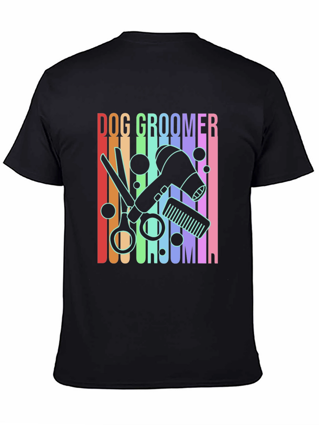 Dog Groomer Graphic Tee - Unisex Black T-Shirt
