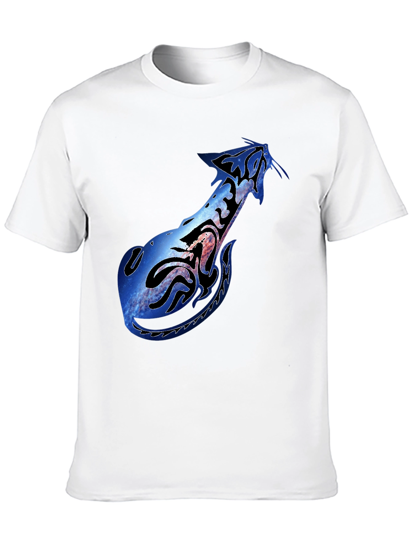 Galaxy Stingray Graphic Black T-Shirt