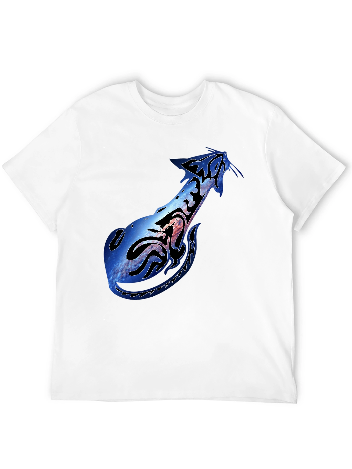 Galaxy Stingray Graphic Black T-Shirt