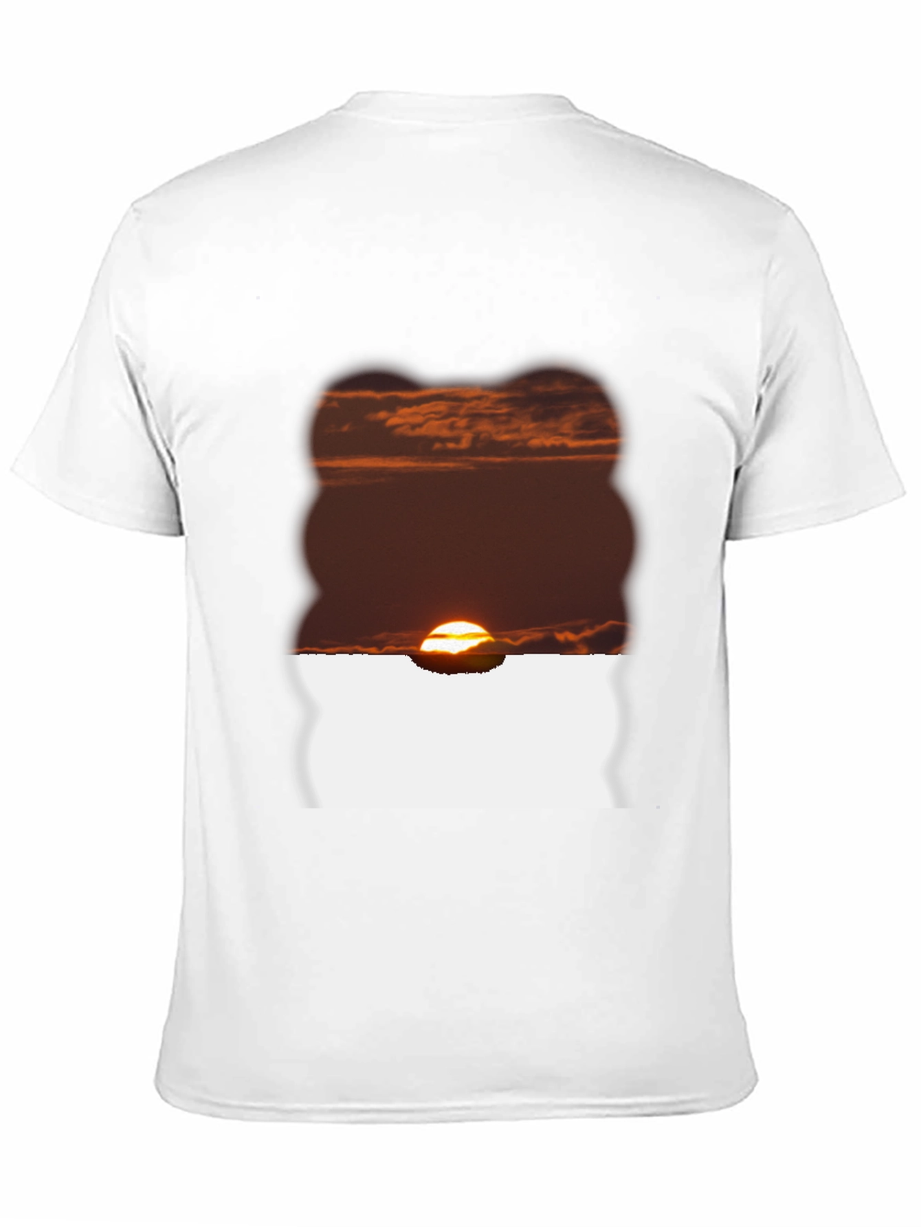Sunset Graphic Tee - Black Casual T-Shirt