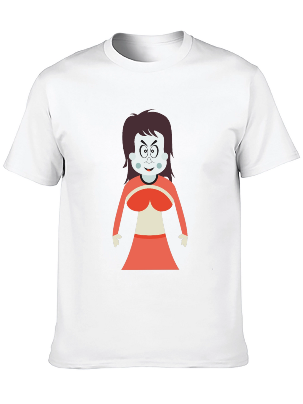Cartoon Witch Graphic T-Shirt