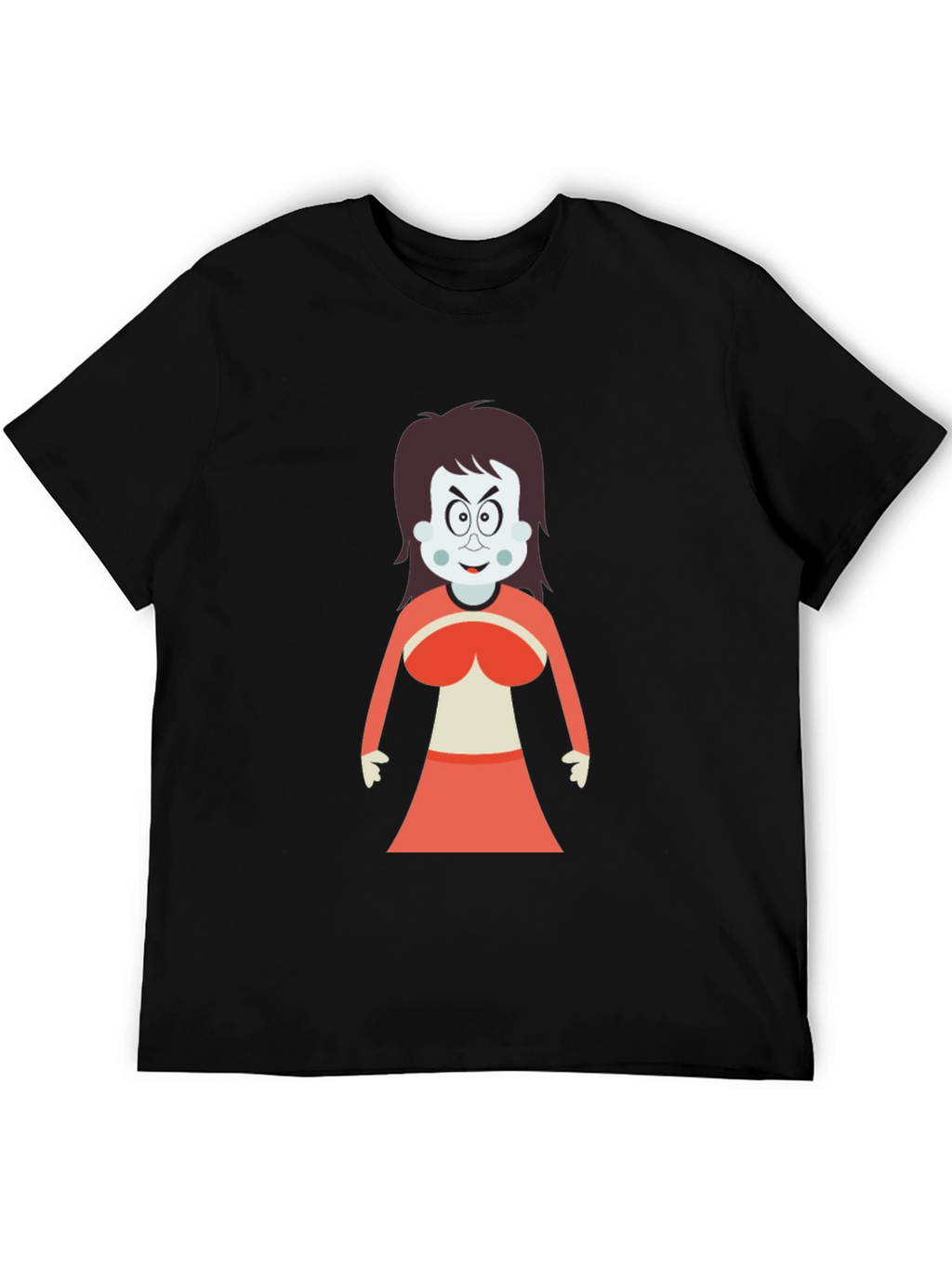 Cartoon Witch Graphic T-Shirt