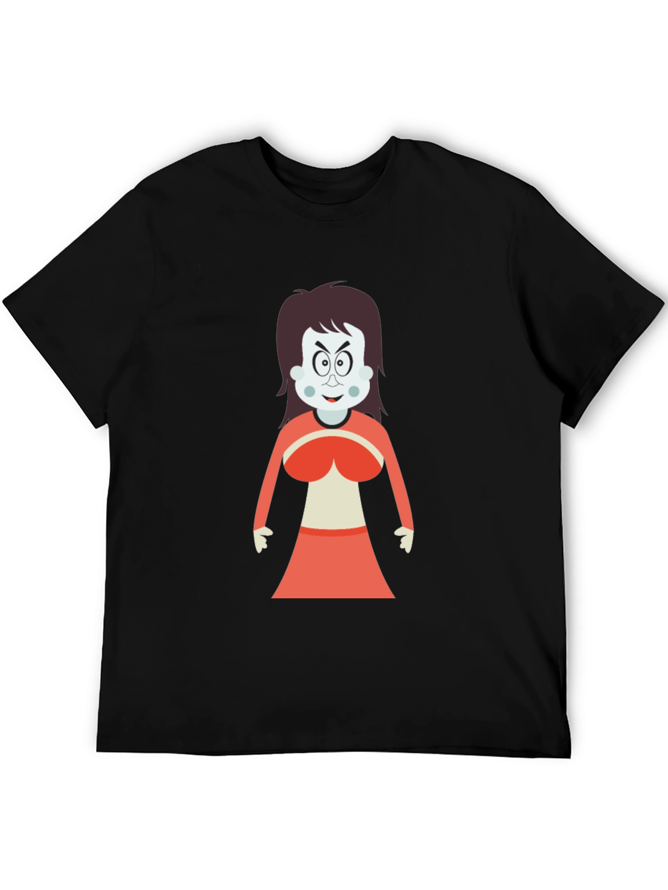 Cartoon Witch Graphic T-Shirt