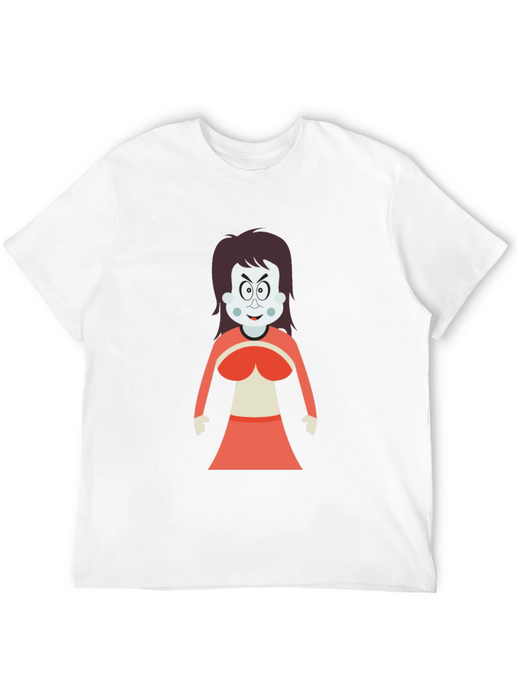 Cartoon Witch Graphic T-Shirt