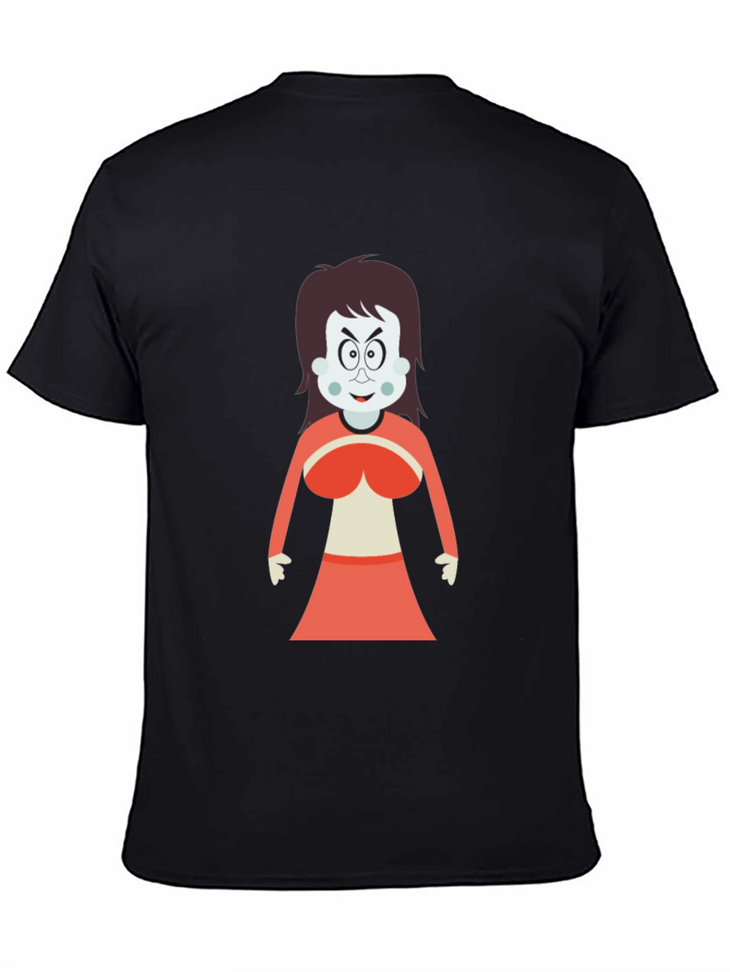 Cartoon Witch Graphic T-Shirt