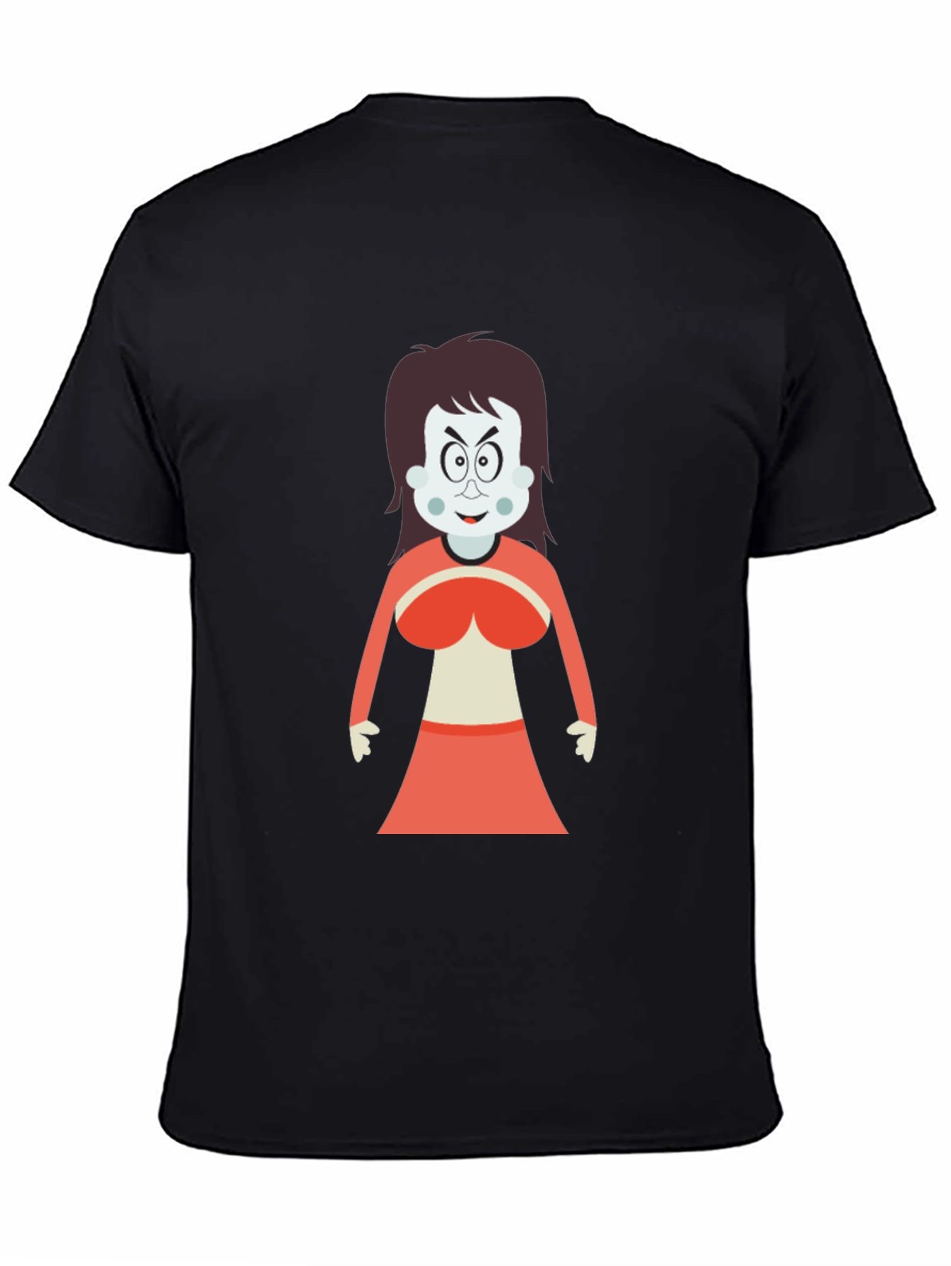 Cartoon Witch Graphic T-Shirt