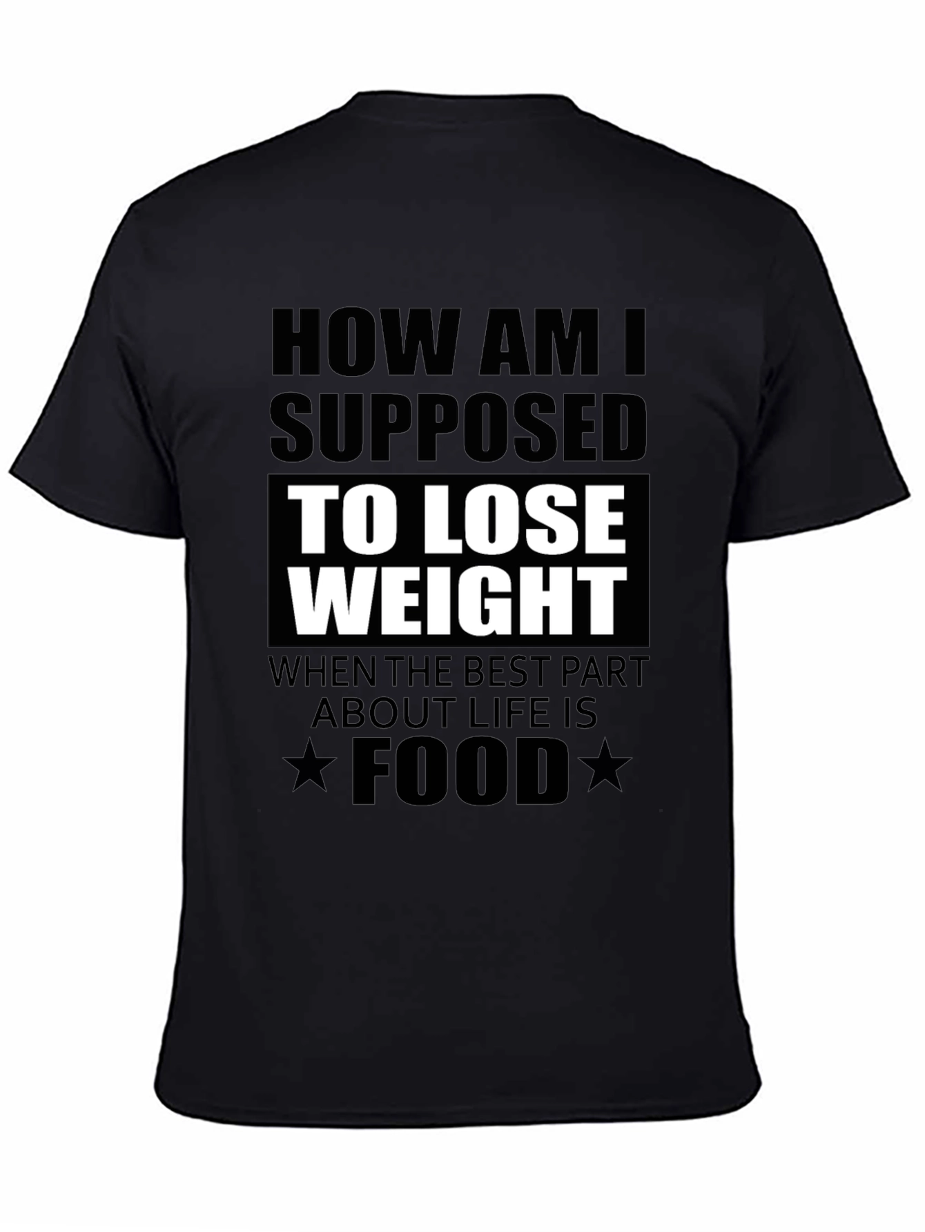 Funny Foodie T-Shirt: How to Lose Weight?