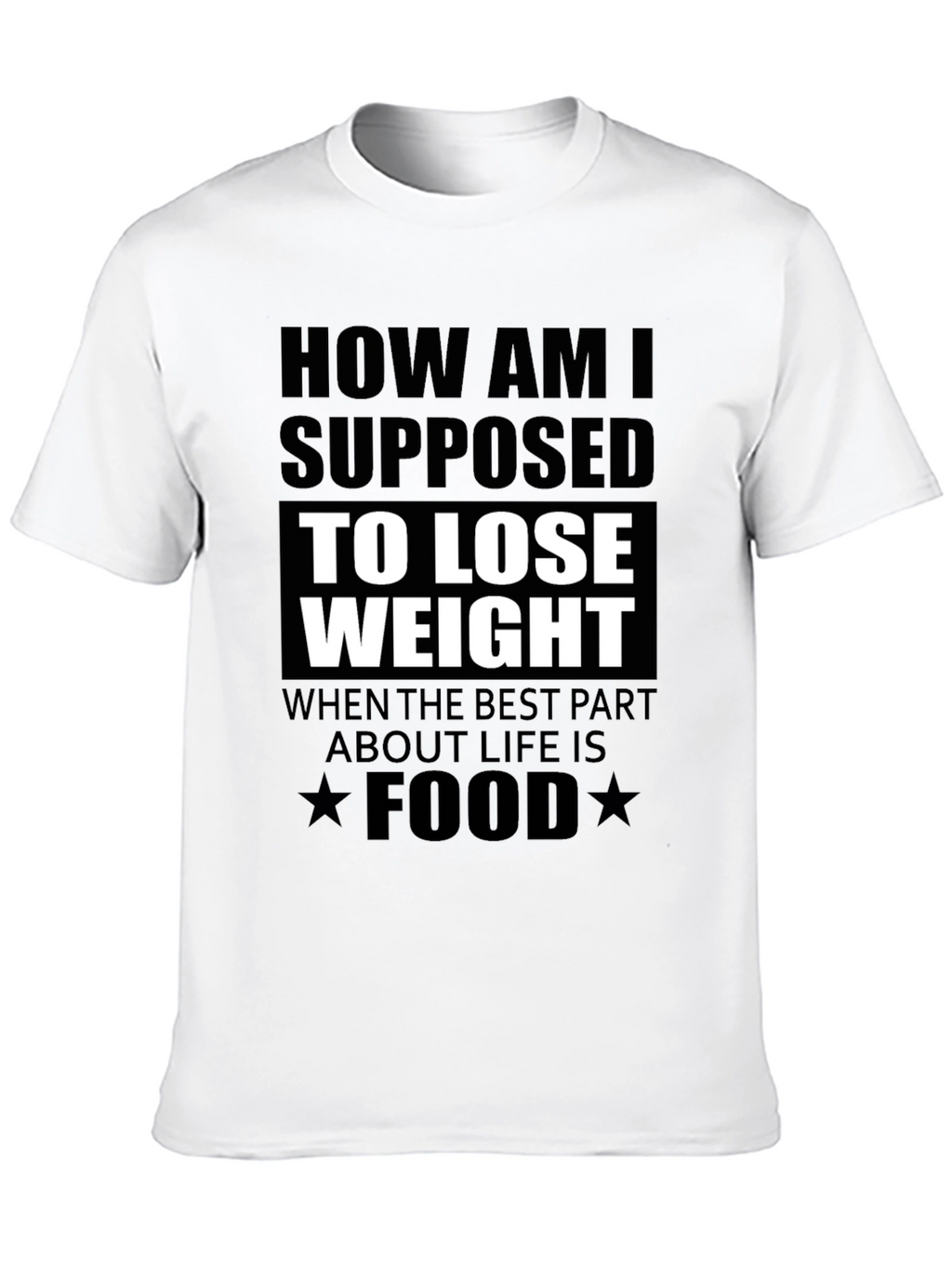 Funny Foodie T-Shirt: How to Lose Weight?