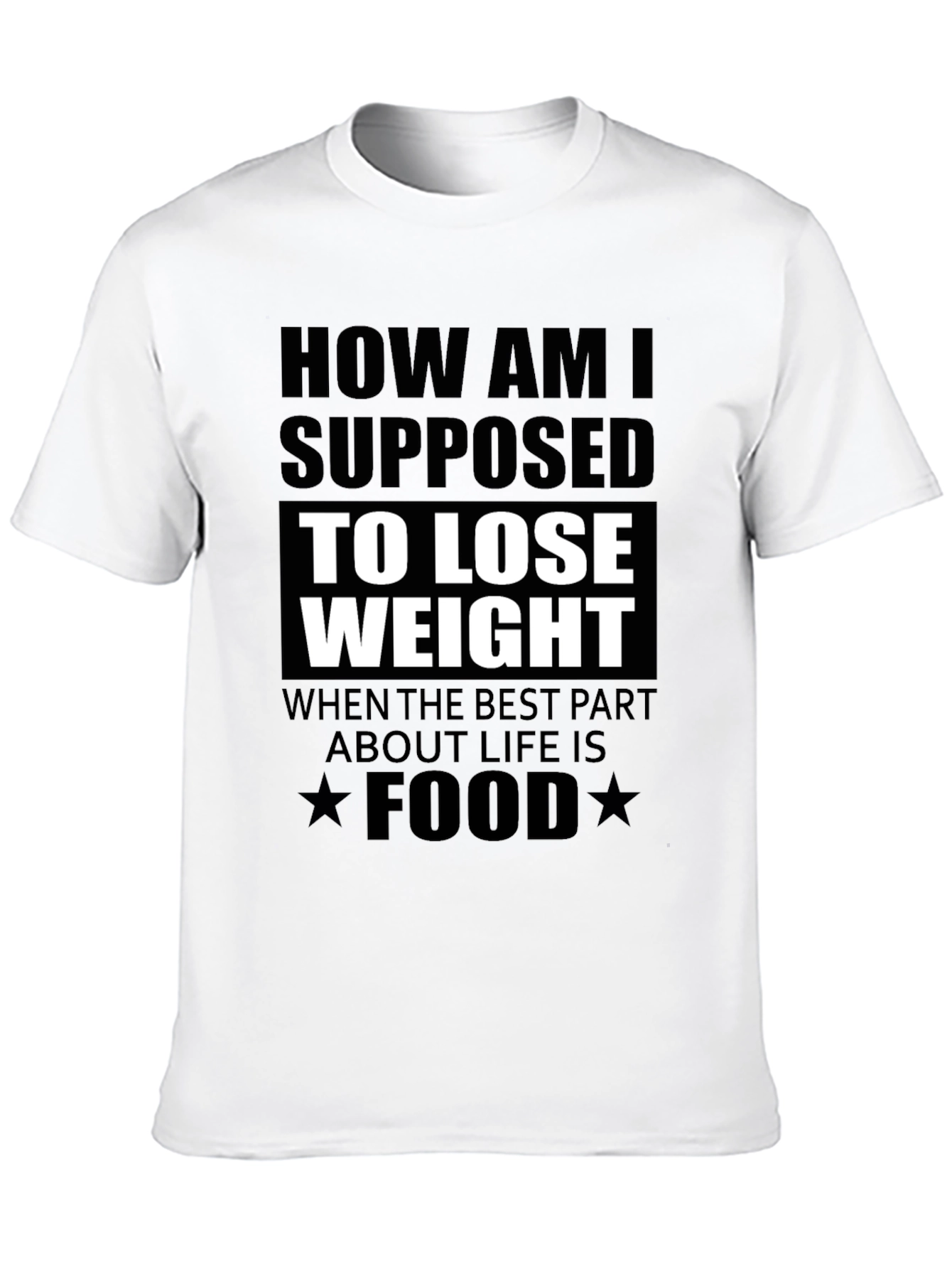 Funny Foodie T-Shirt: How to Lose Weight?