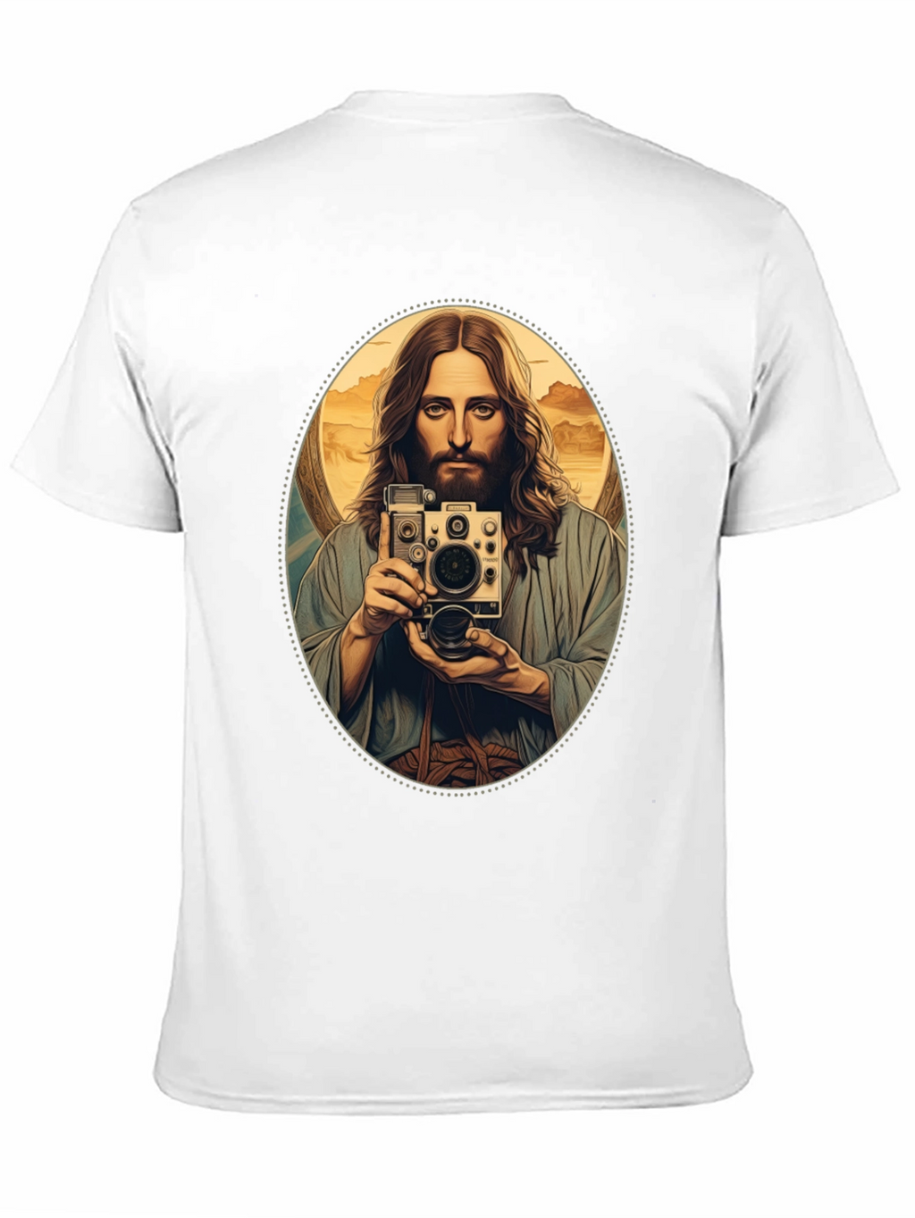 Jesus Taking Selfie T-Shirt - Black