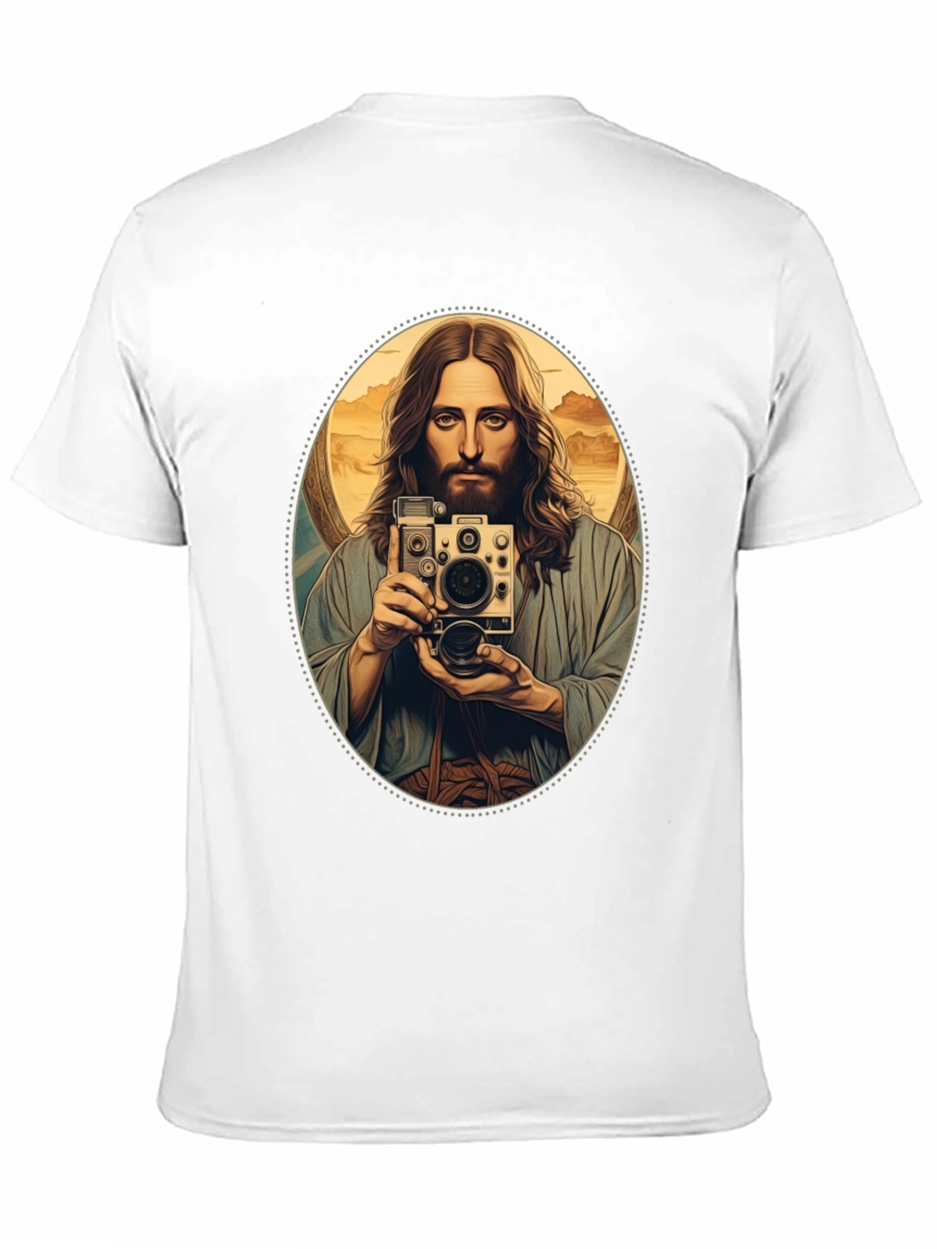 Jesus Taking Selfie T-Shirt - Black