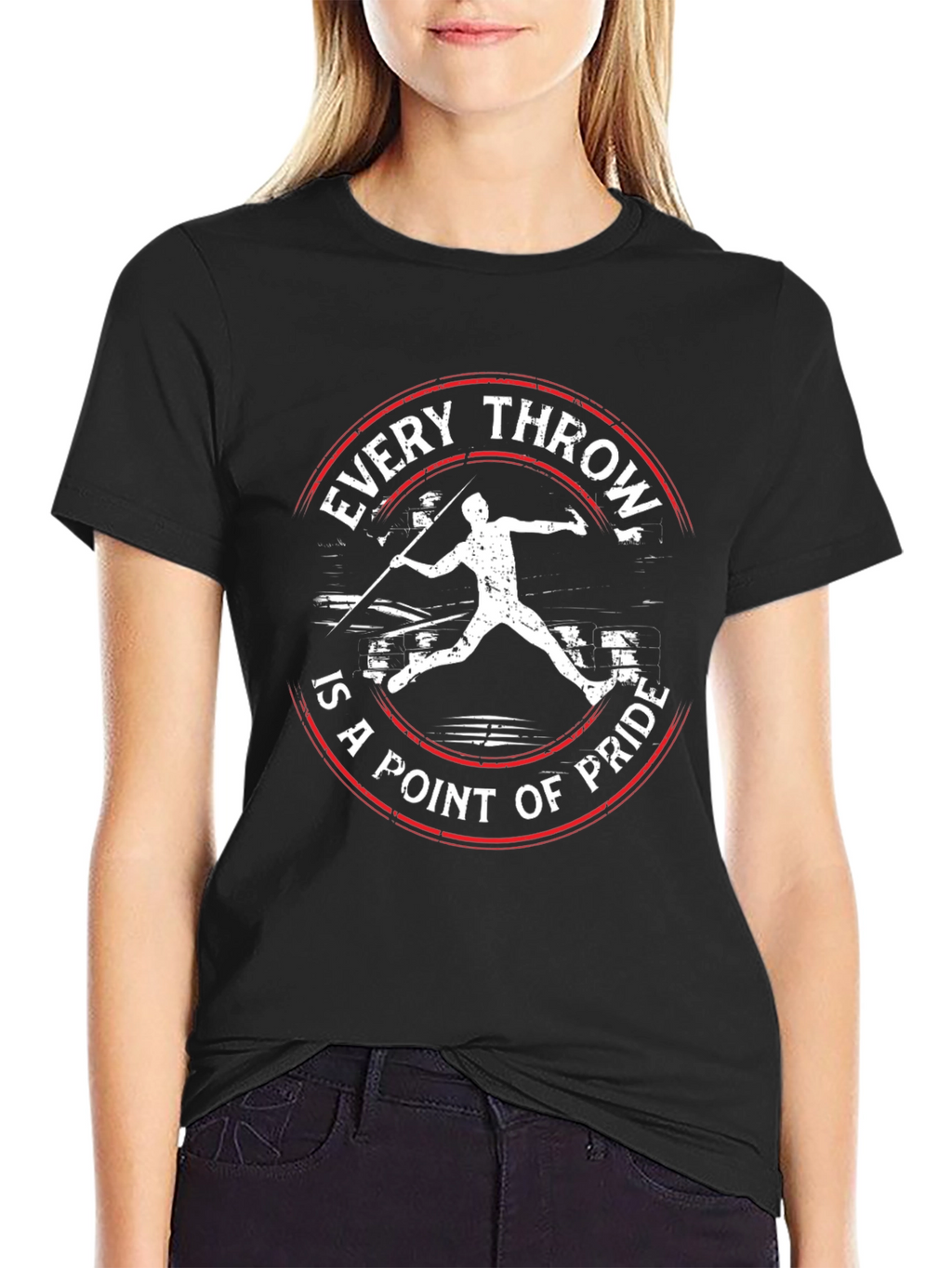 Javelin Throwing Pride T-Shirt - Black