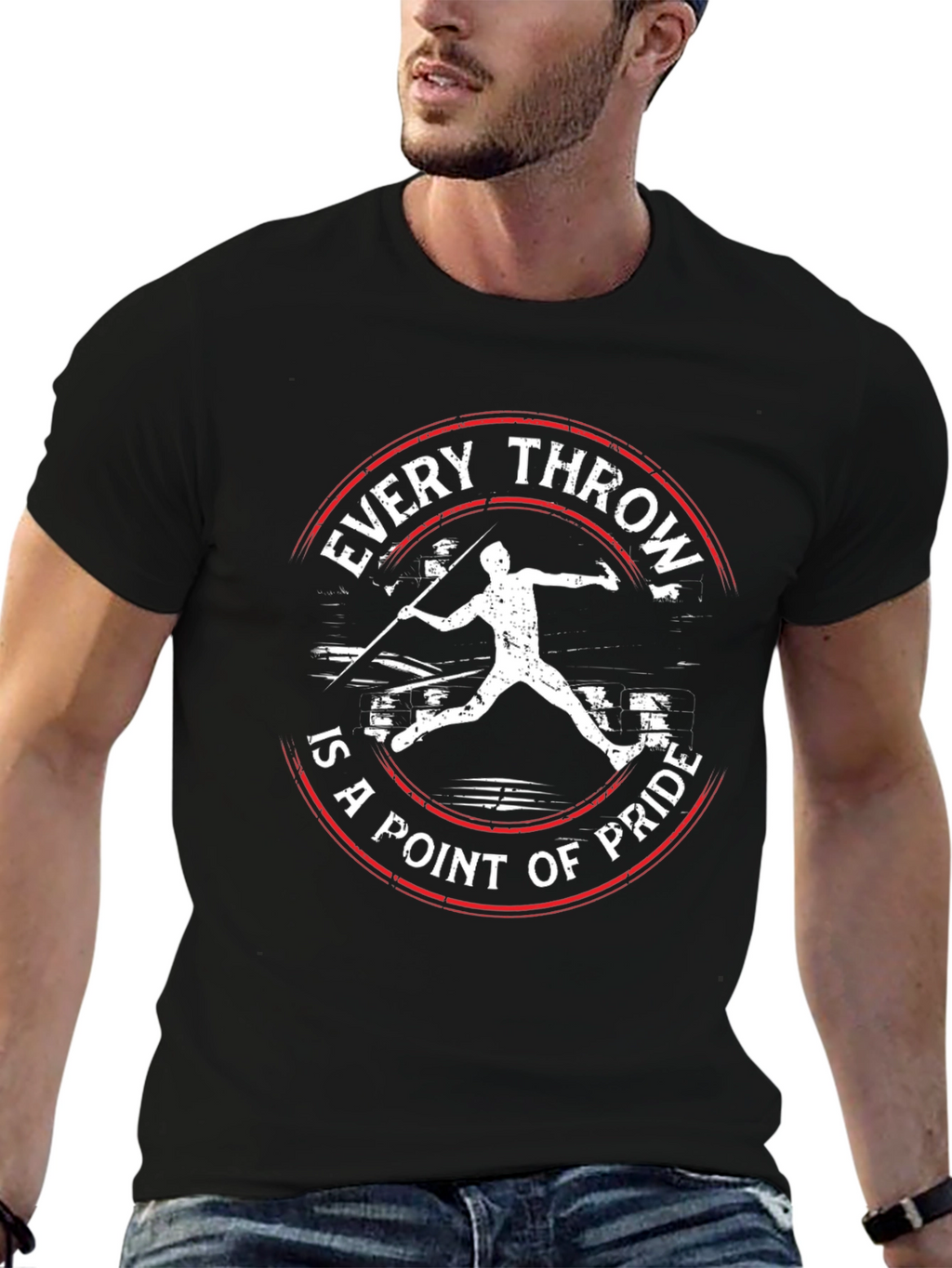 Javelin Throwing Pride T-Shirt - Black