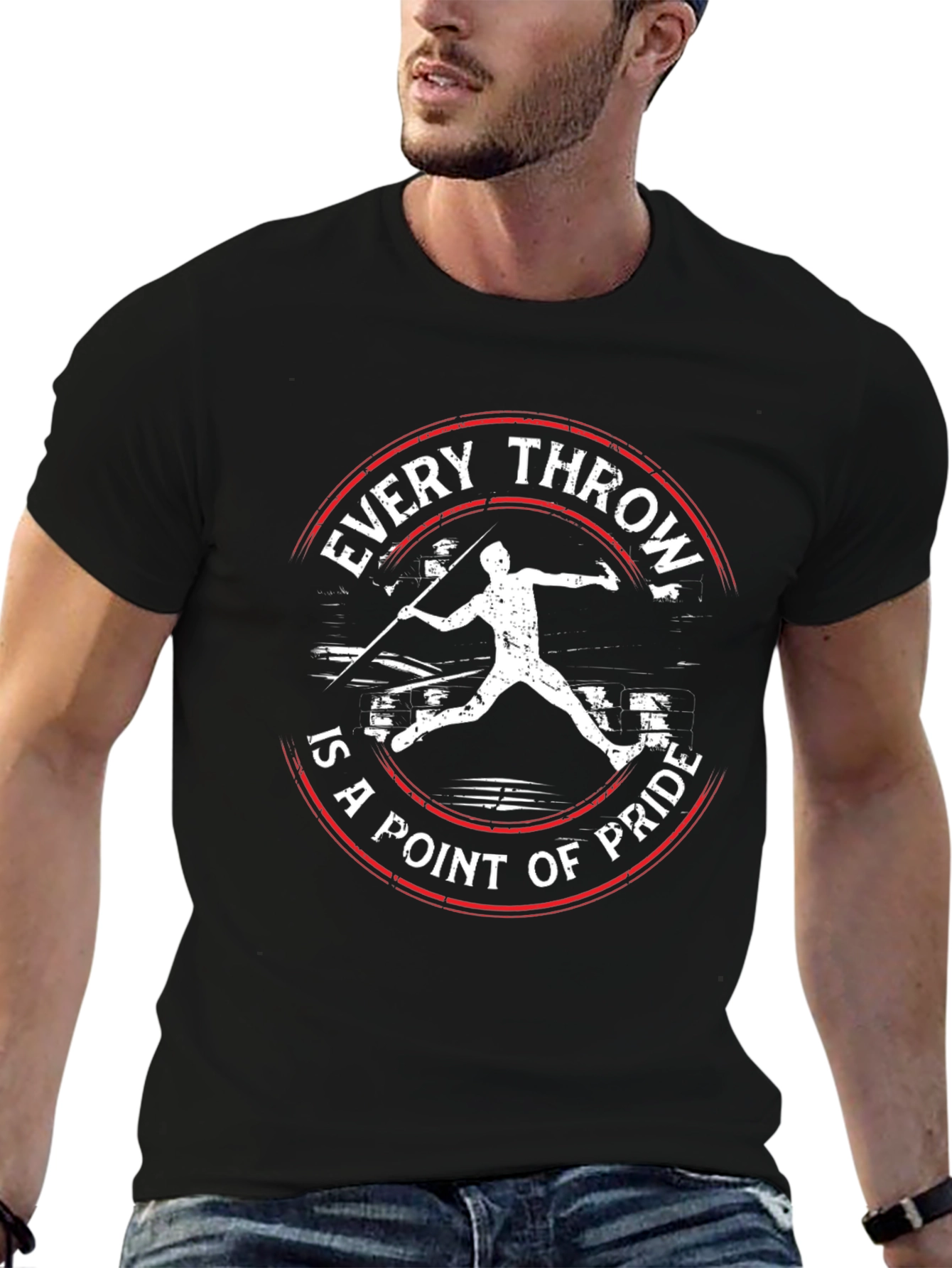 Javelin Throwing Pride T-Shirt - Black