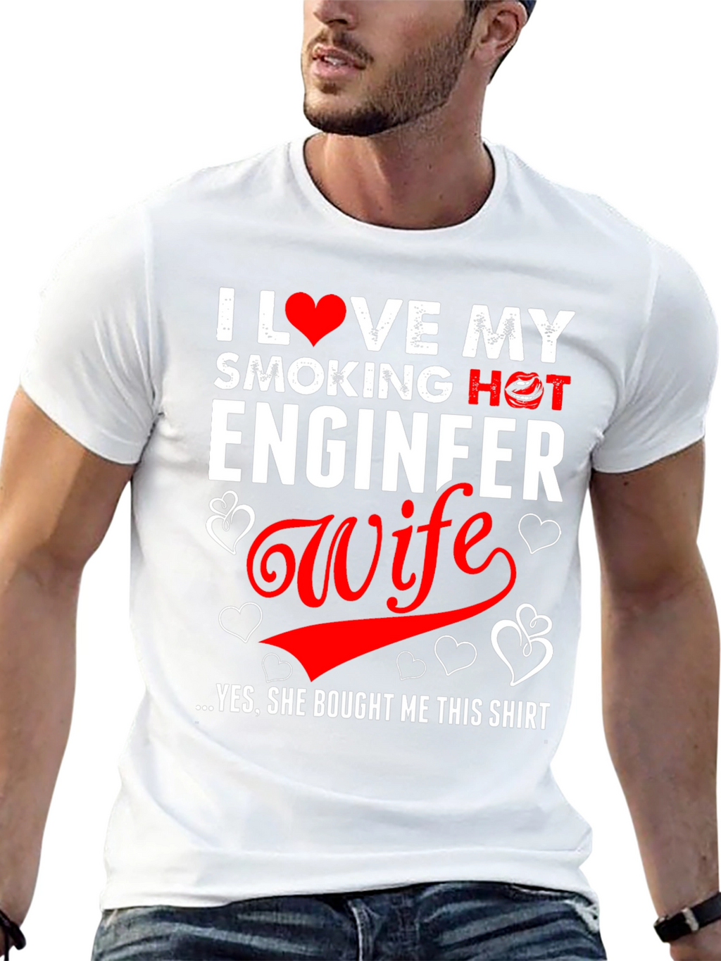 I Love My Engineer Wife Graphic T-Shirt