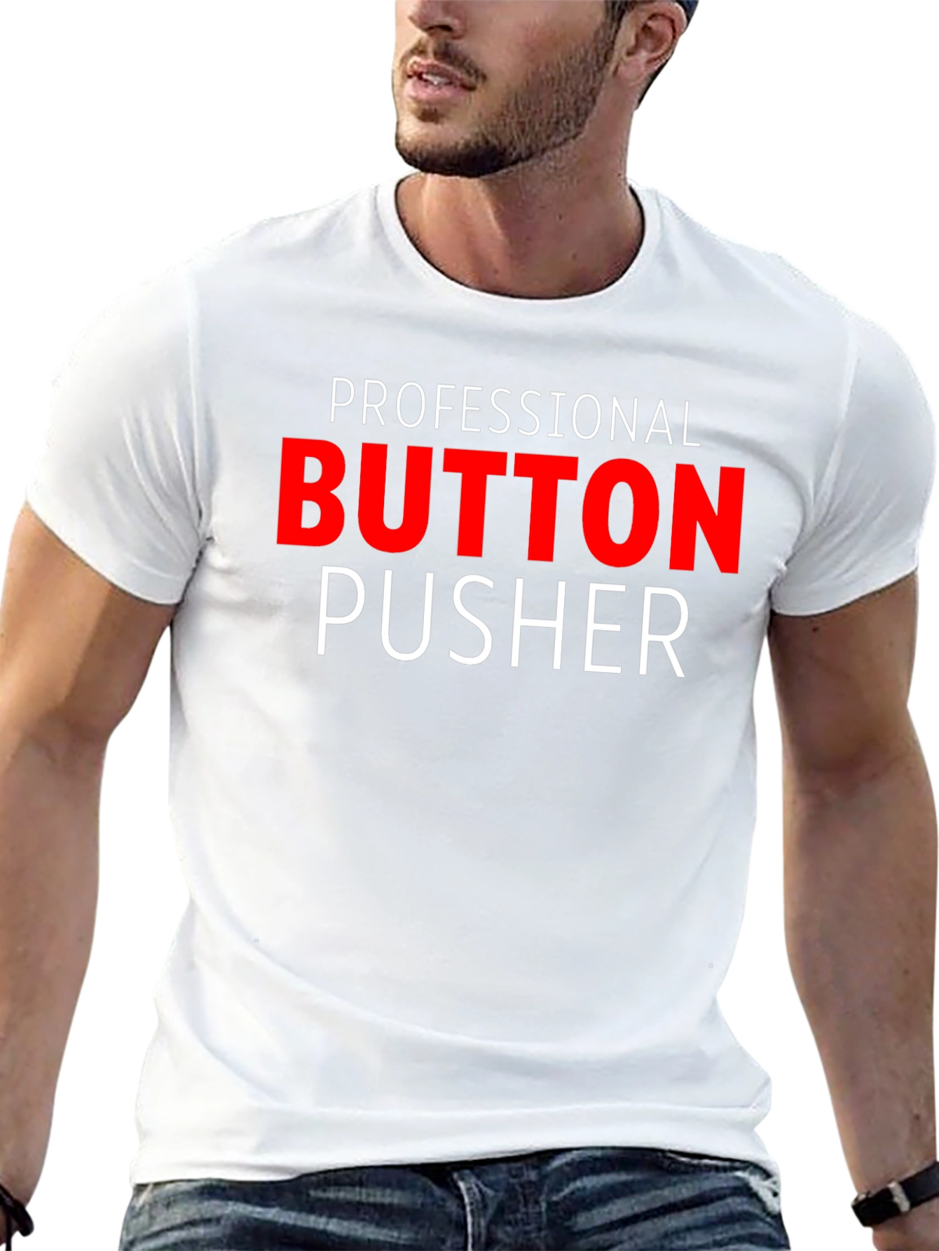 Professional Button Pusher Graphic Tee