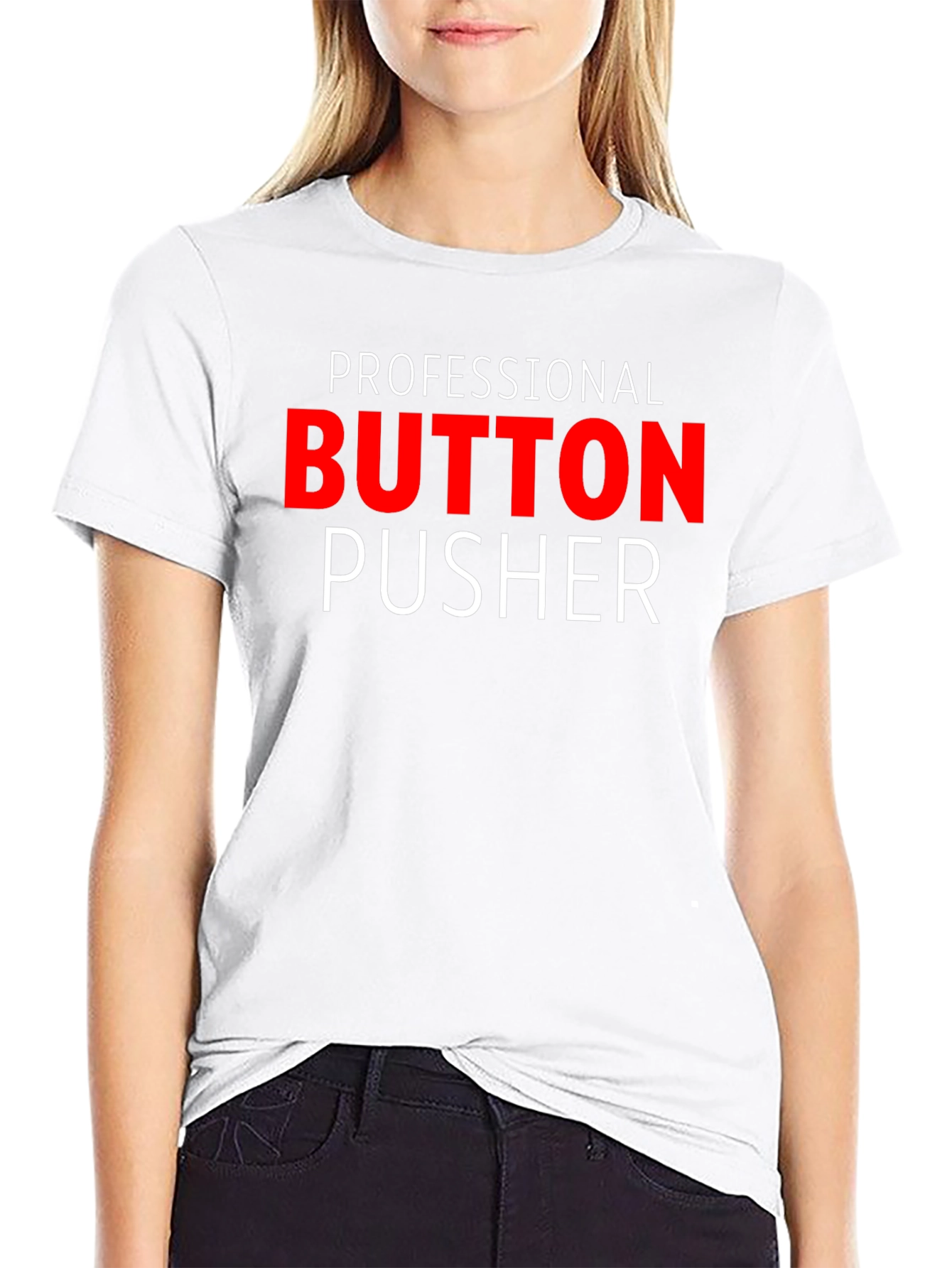 Professional Button Pusher Graphic Tee