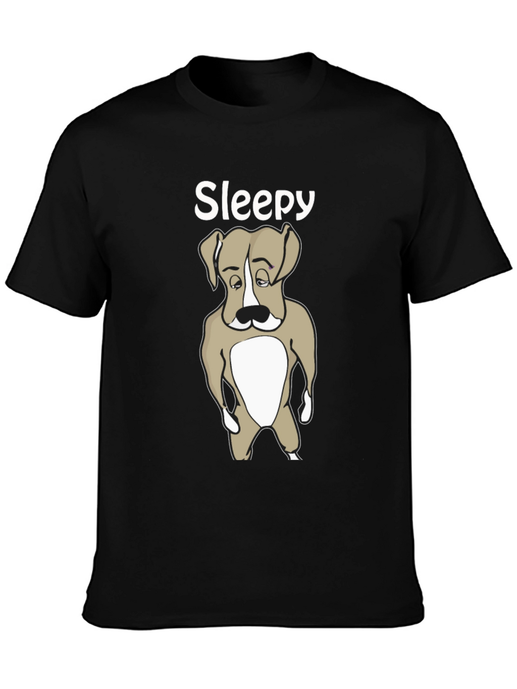 Sleepy Dog T-Shirt - Cute Animal Graphic Tee