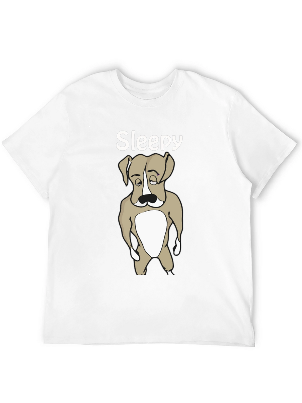 Sleepy Dog T-Shirt - Cute Animal Graphic Tee
