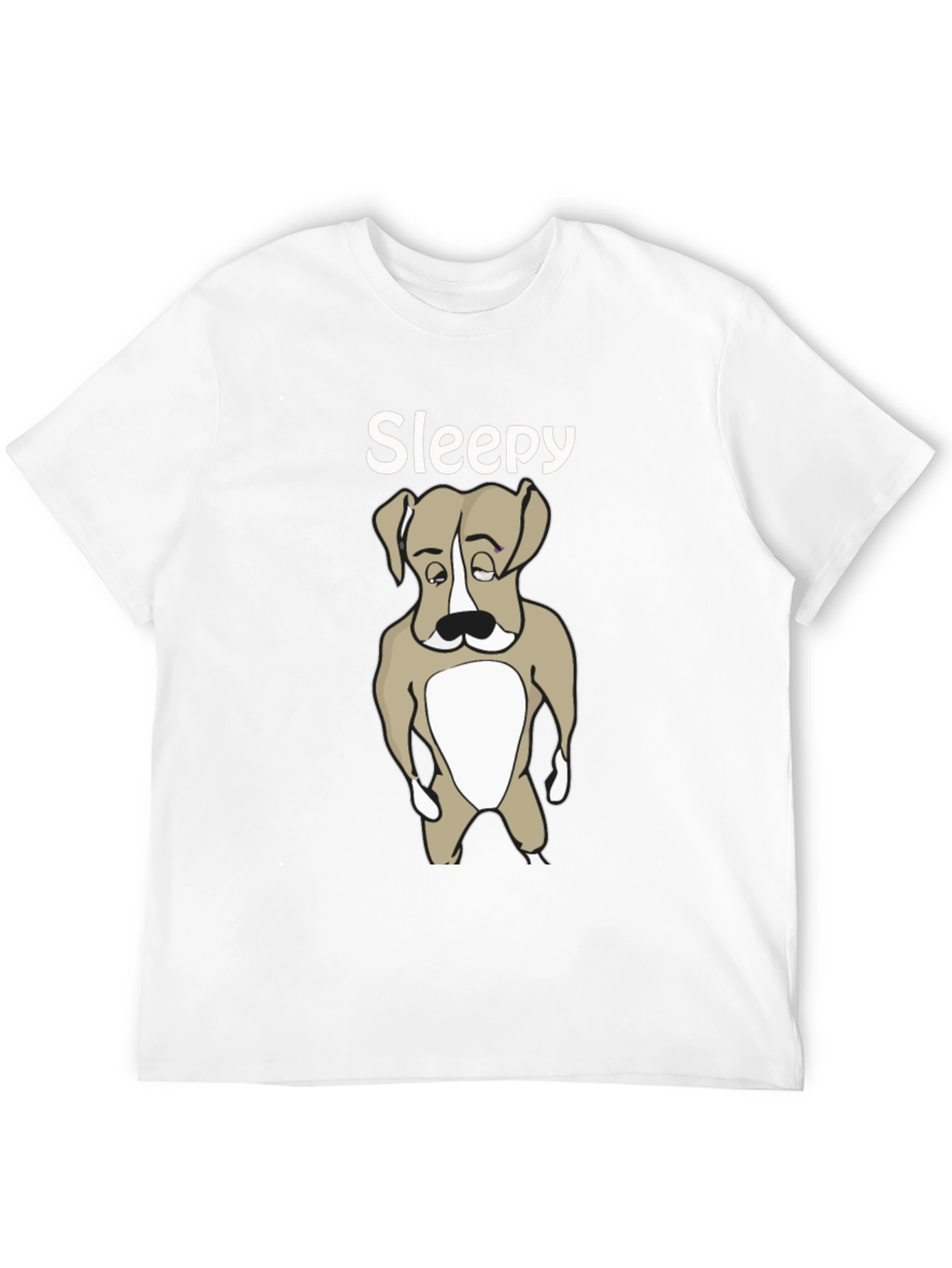Sleepy Dog T-Shirt - Cute Animal Graphic Tee