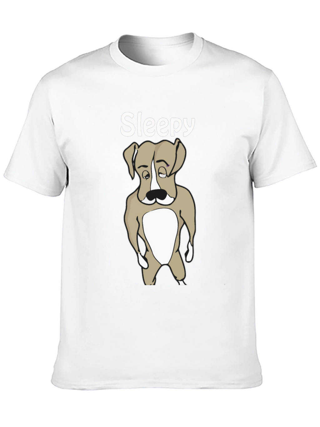 Sleepy Dog T-Shirt - Cute Animal Graphic Tee