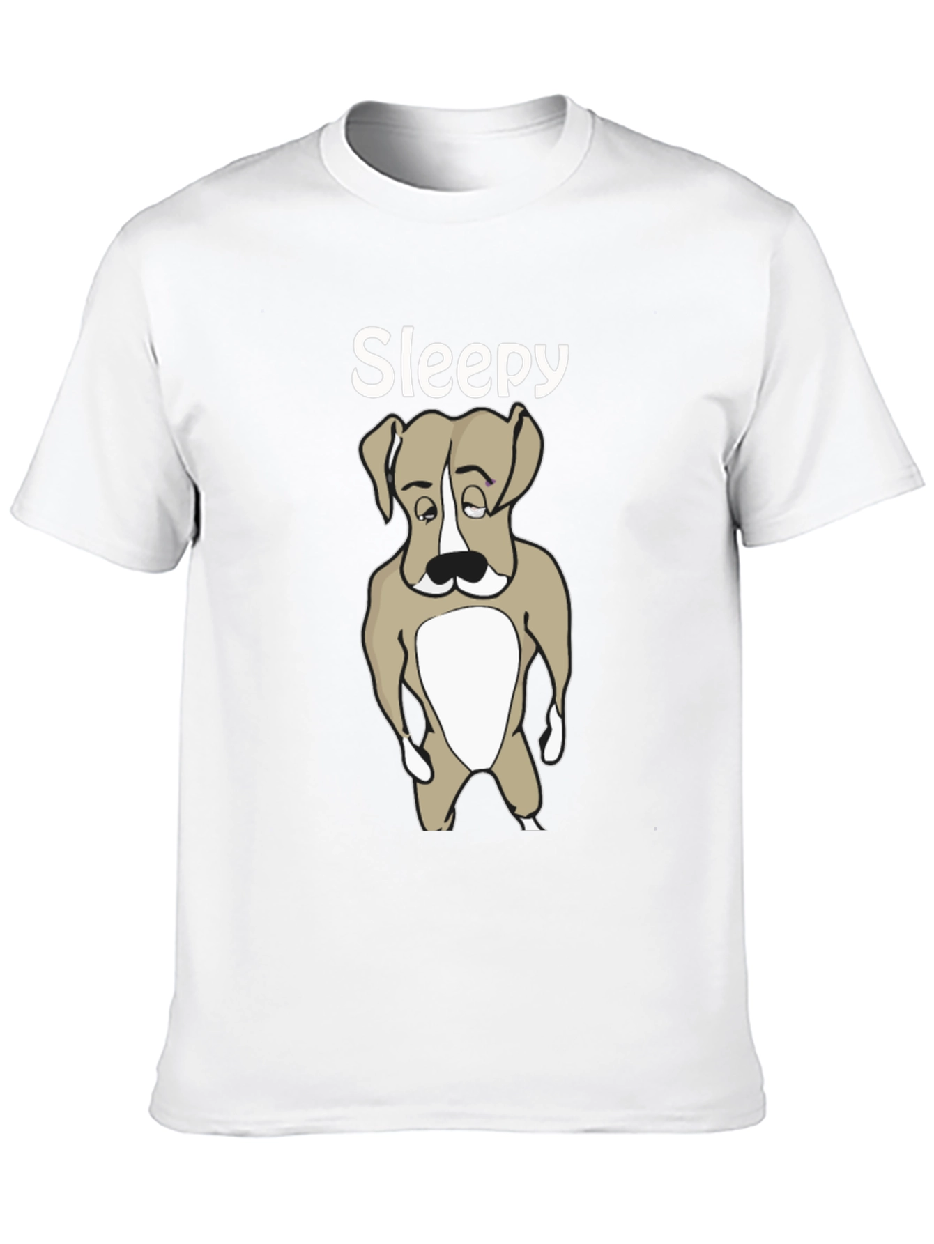 Sleepy Dog T-Shirt - Cute Animal Graphic Tee