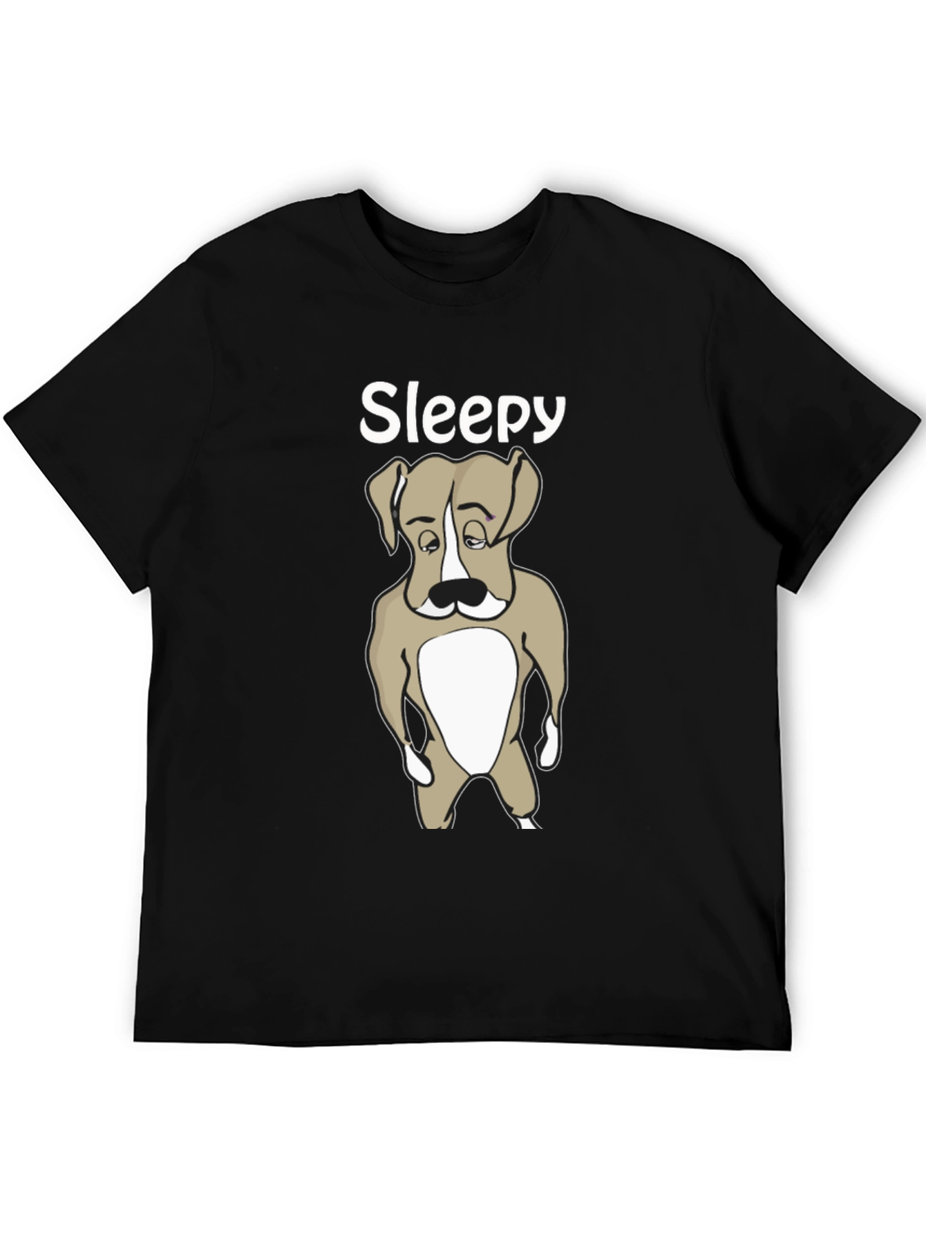 Sleepy Dog T-Shirt - Cute Animal Graphic Tee
