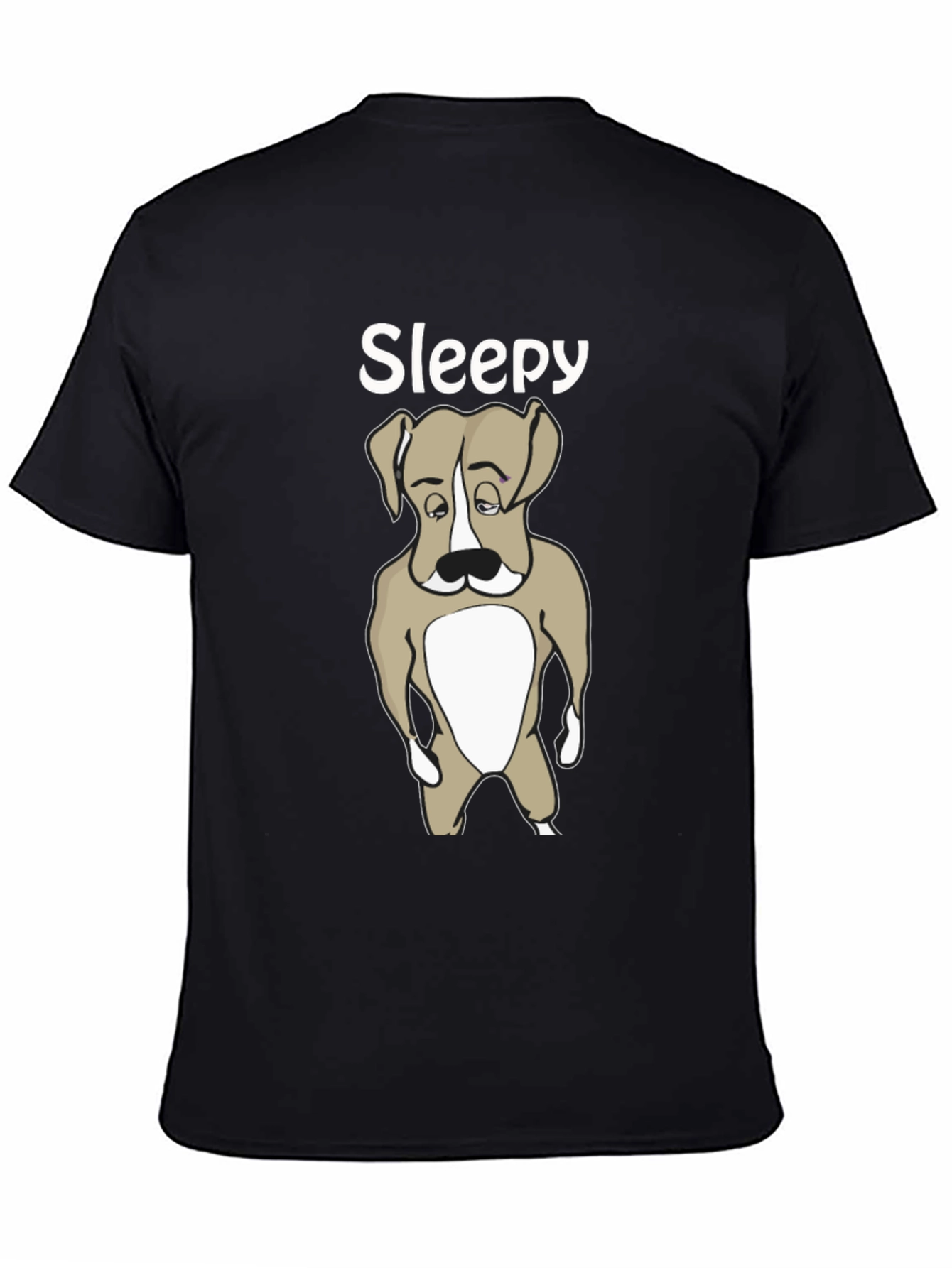 Sleepy Dog T-Shirt - Cute Animal Graphic Tee