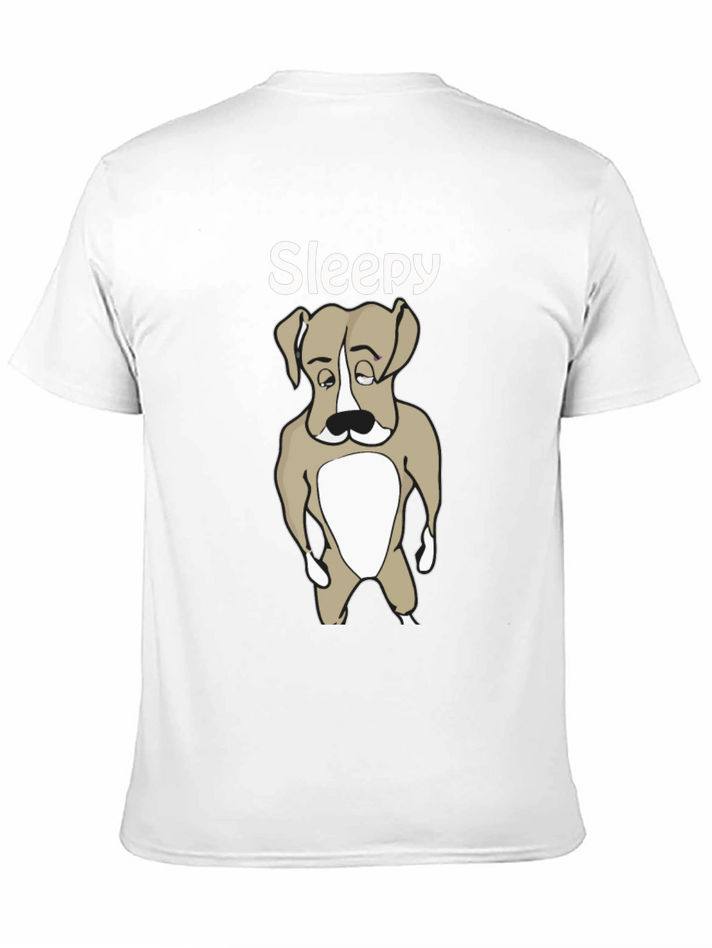 Sleepy Dog T-Shirt - Cute Animal Graphic Tee