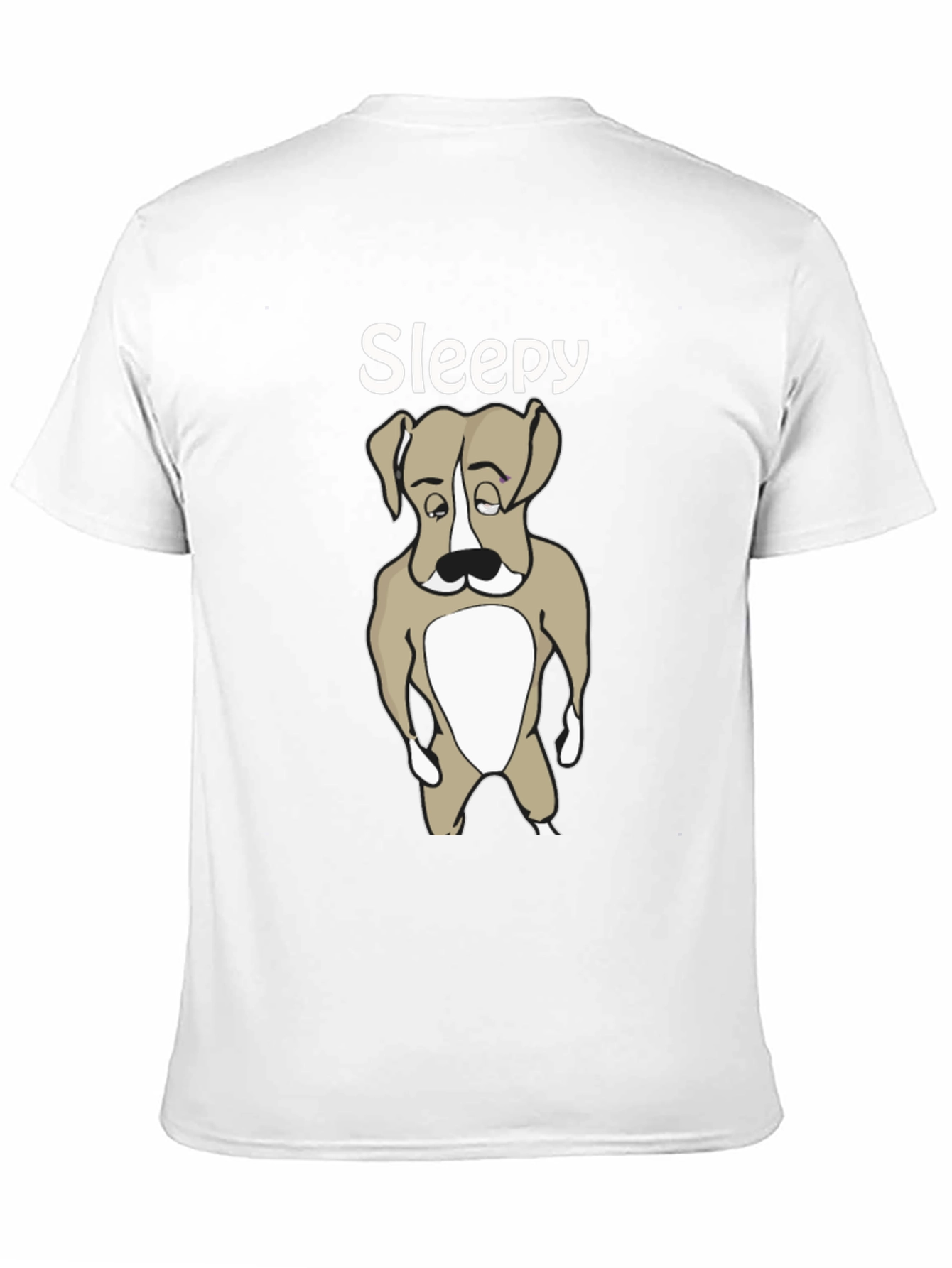 Sleepy Dog T-Shirt - Cute Animal Graphic Tee