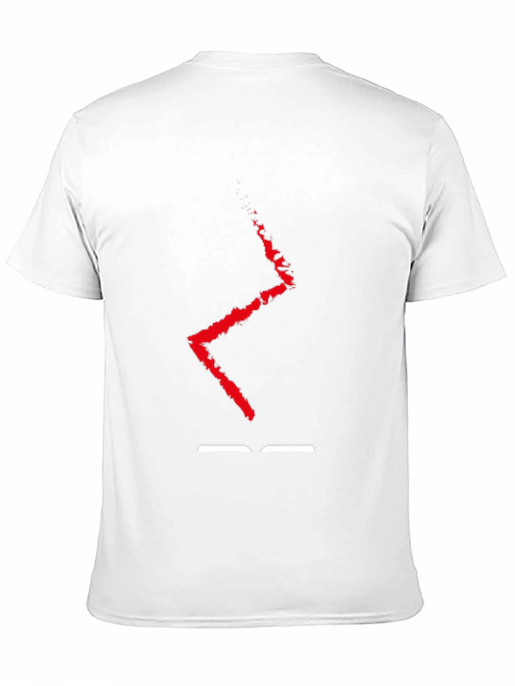 Abstract Red Lightning Black T-Shirt