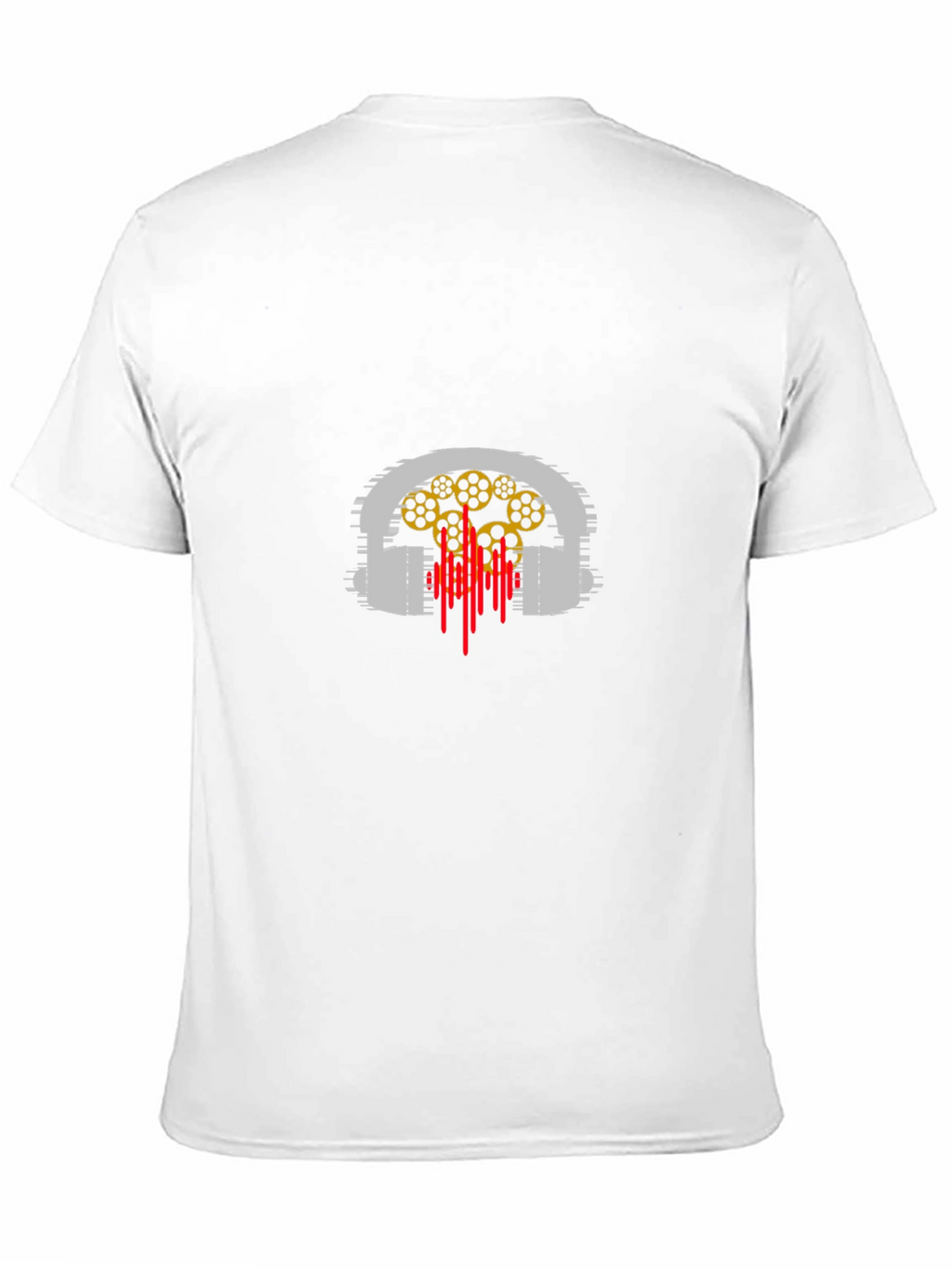 Headphones Graphic Black T-Shirt