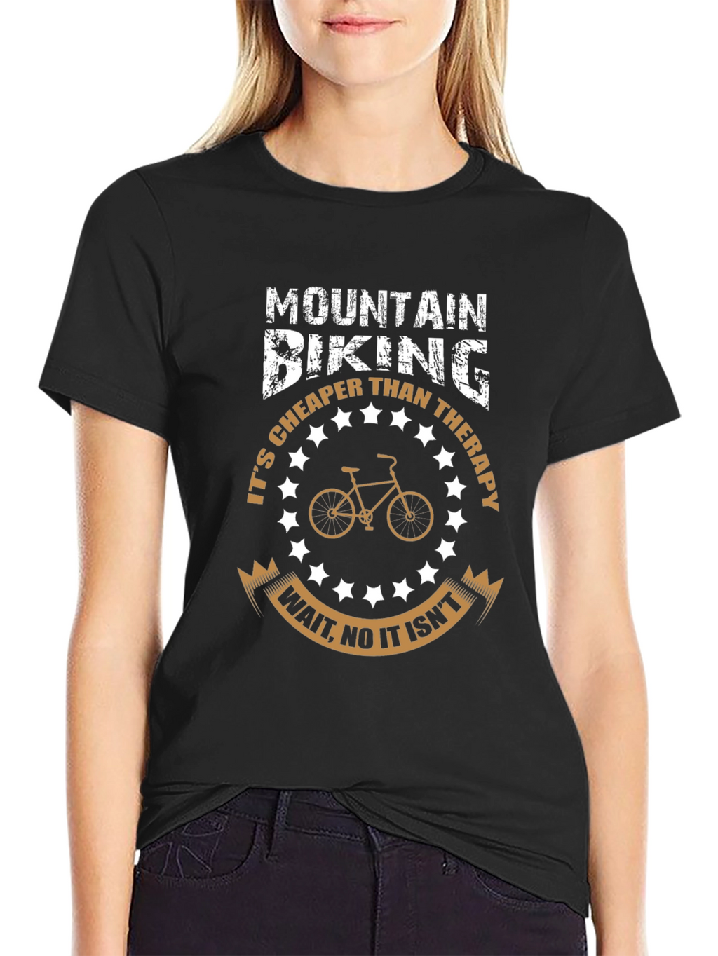 Mountain Biking Therapy Graphic Tee