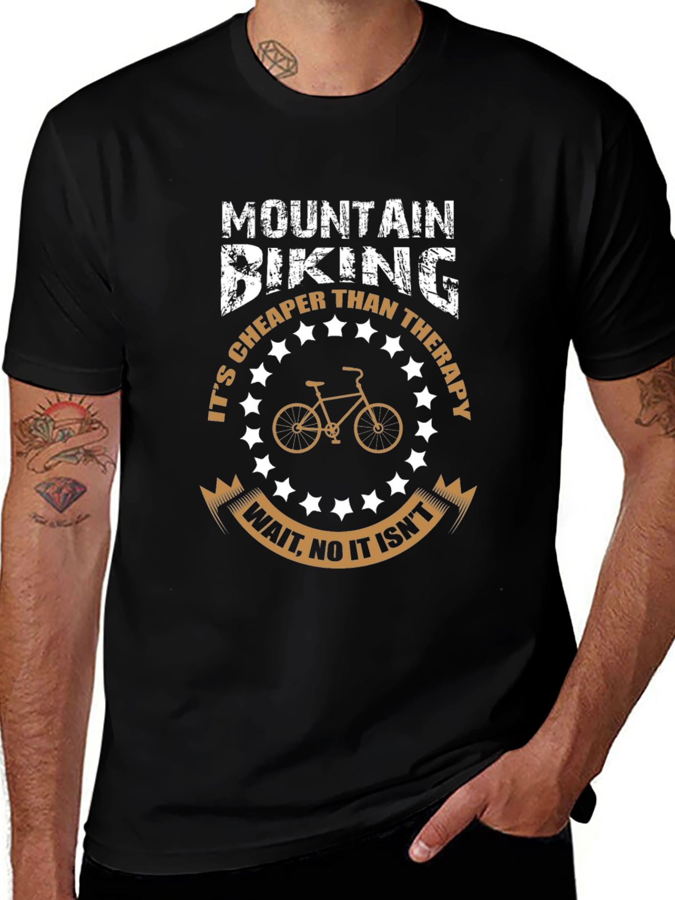 Mountain Biking Therapy Graphic Tee