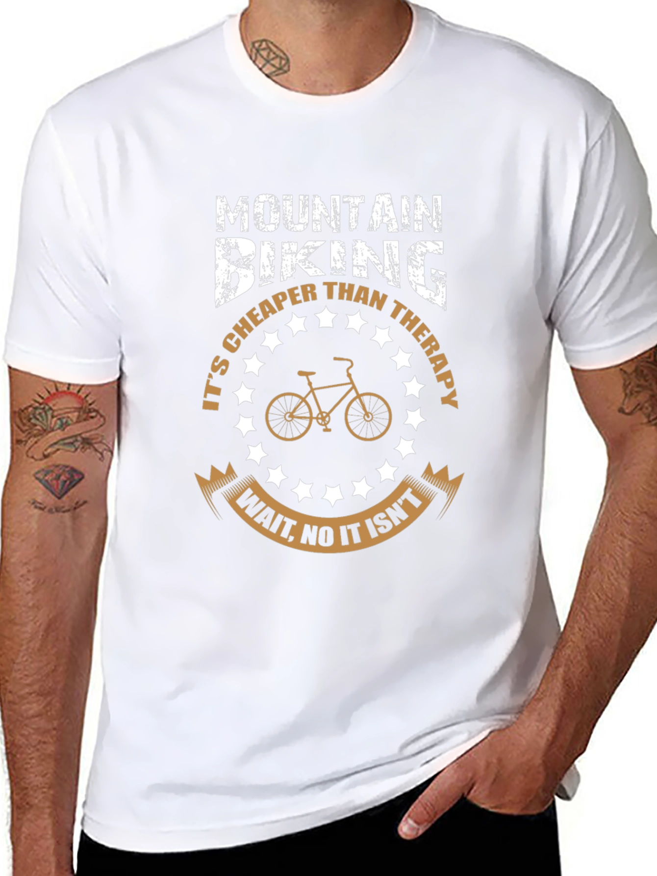 Mountain Biking Therapy Graphic Tee