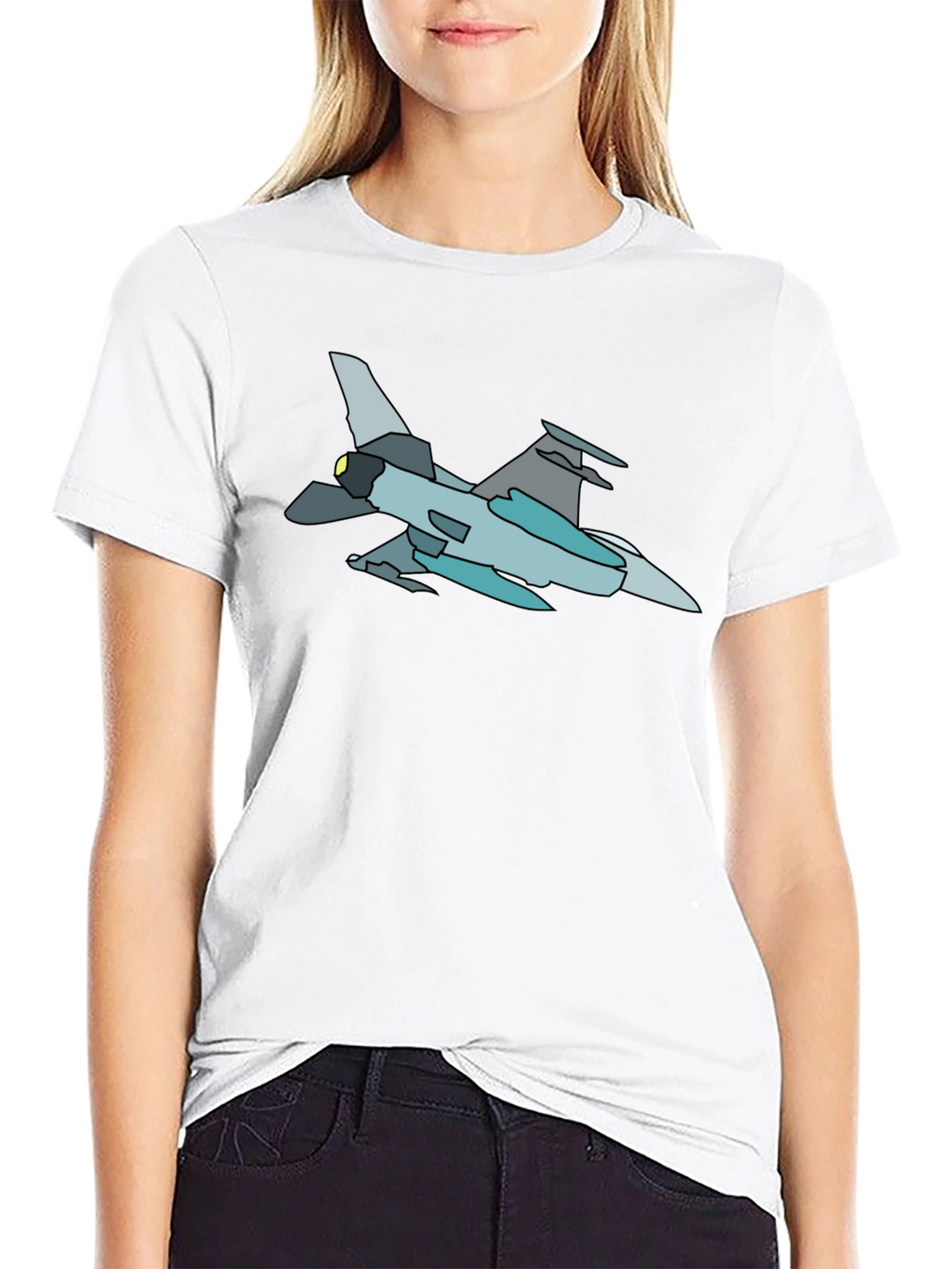 Fighter Jet Graphic Tee - Cool Airplane Design