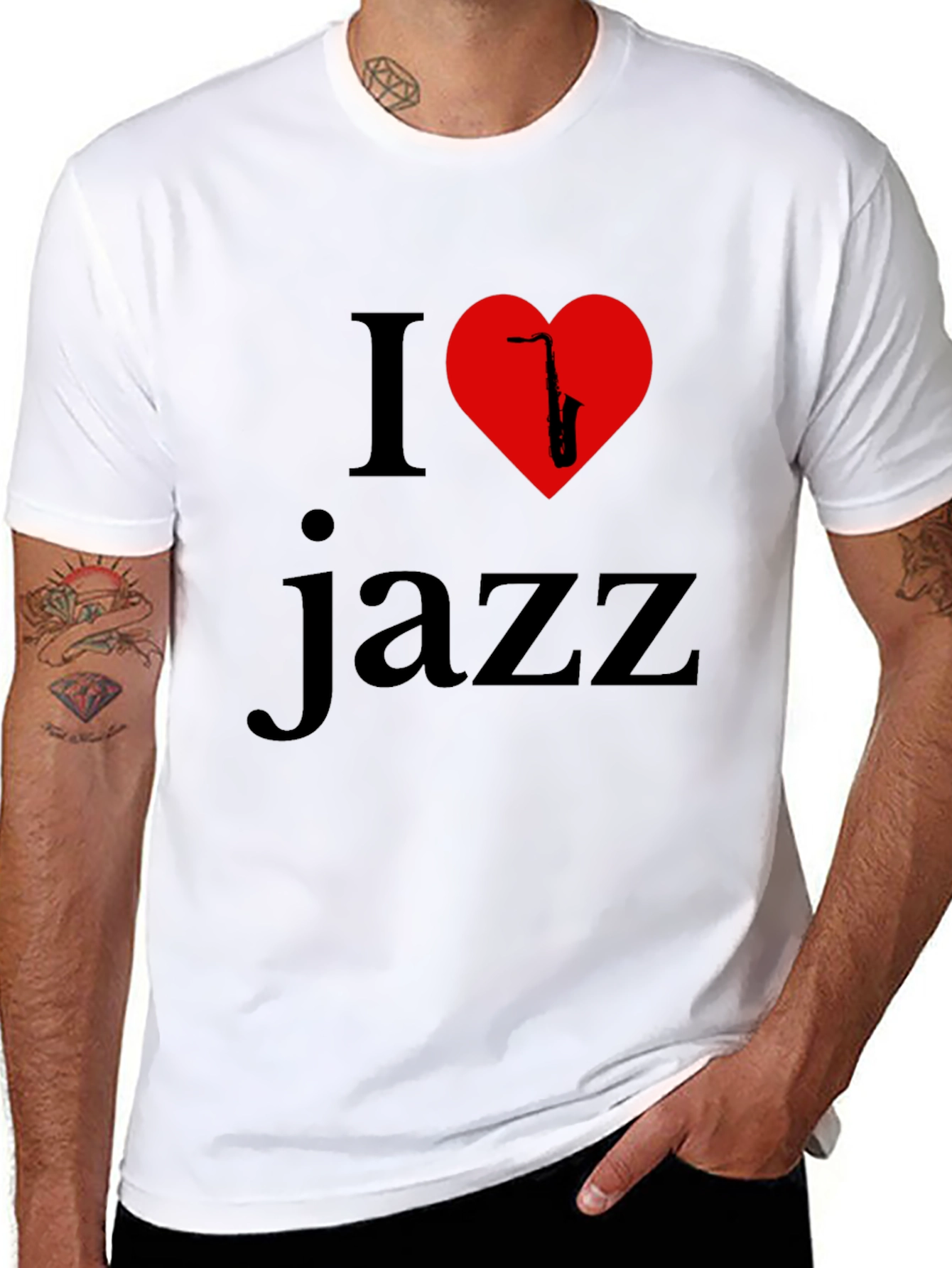 I Love Jazz T-Shirt - Music Lover Tee
