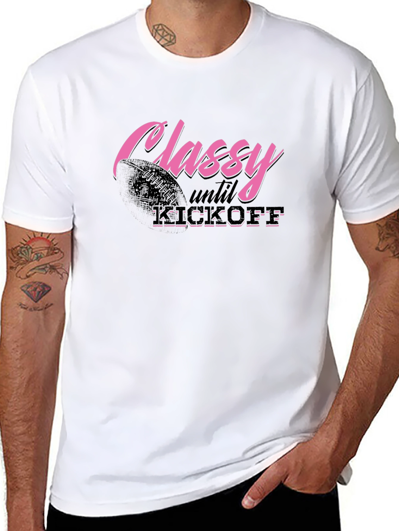 Classy Until Kickoff Graphic Tee