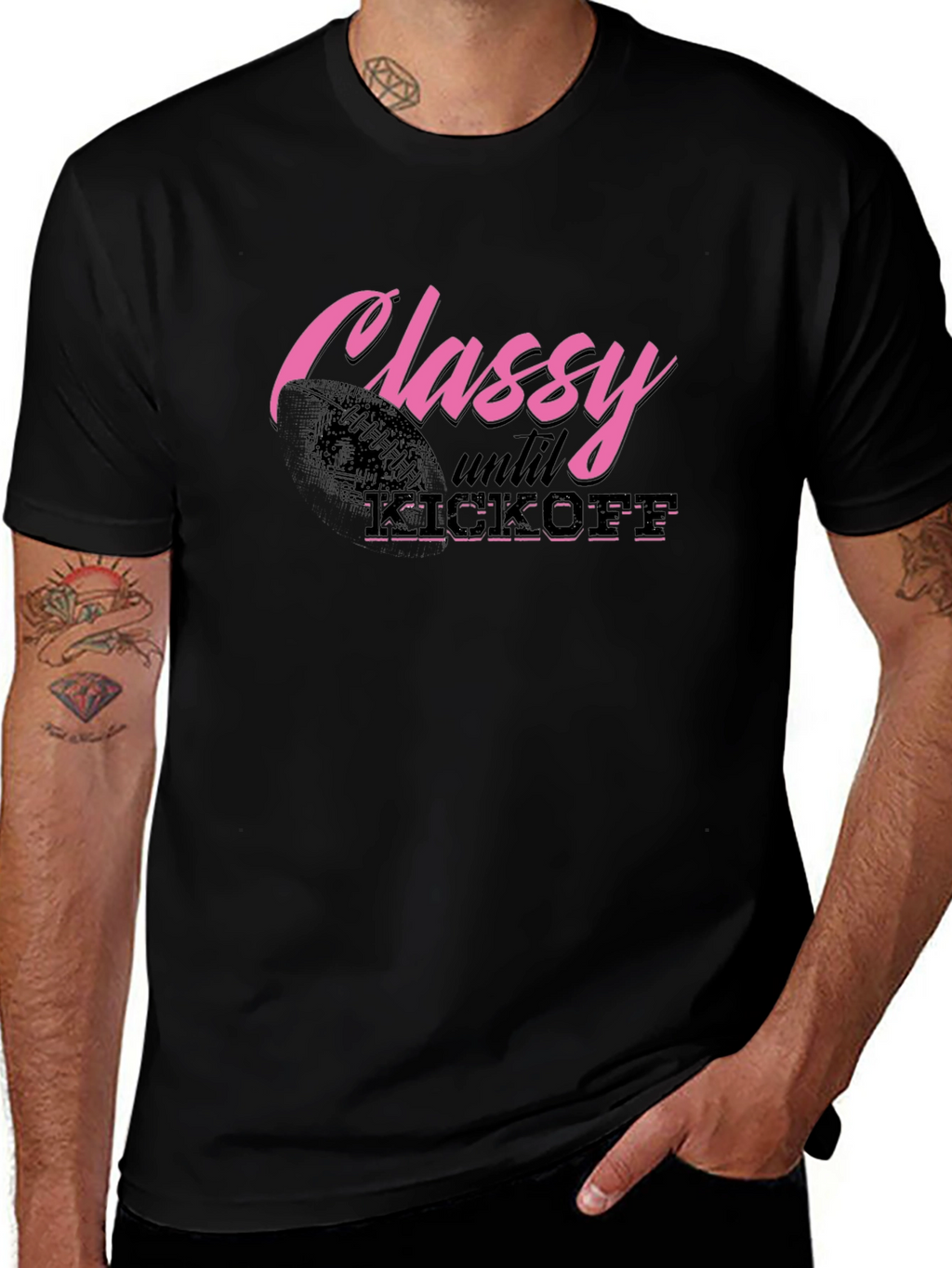 Classy Until Kickoff Graphic Tee