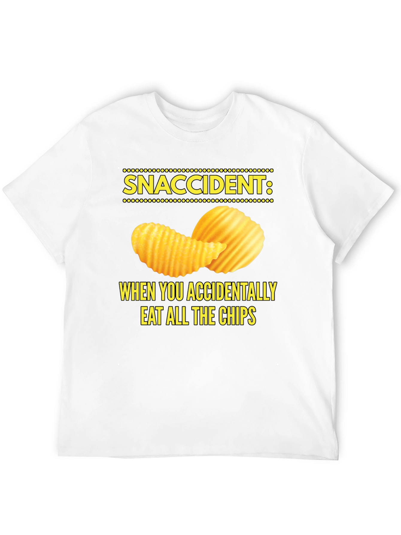 Snaccident Chip Lover T-Shirt - Funny Food Tee